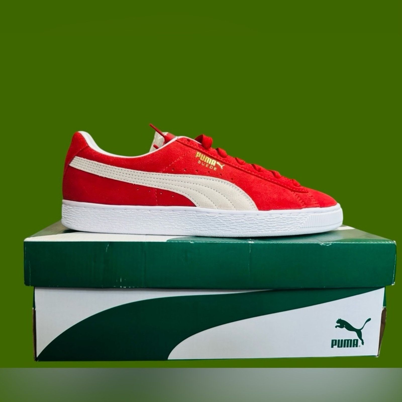 Puma Puma Suede Vintage High Risk Red Shoes Size US 9.5 / EU 42-43 - 2 Thumbnail
