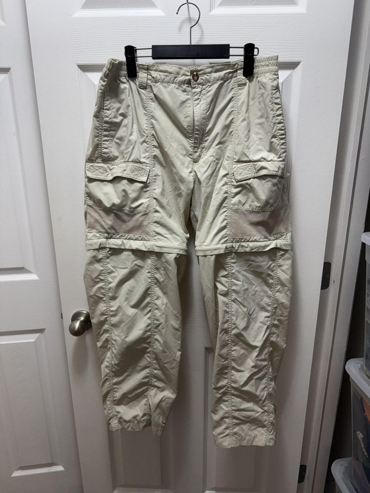 Field & Stream Field & Stream Nylon Military Hunting Pants Beige Vintage Size US 32 / EU 48 - 1 Thumbnail