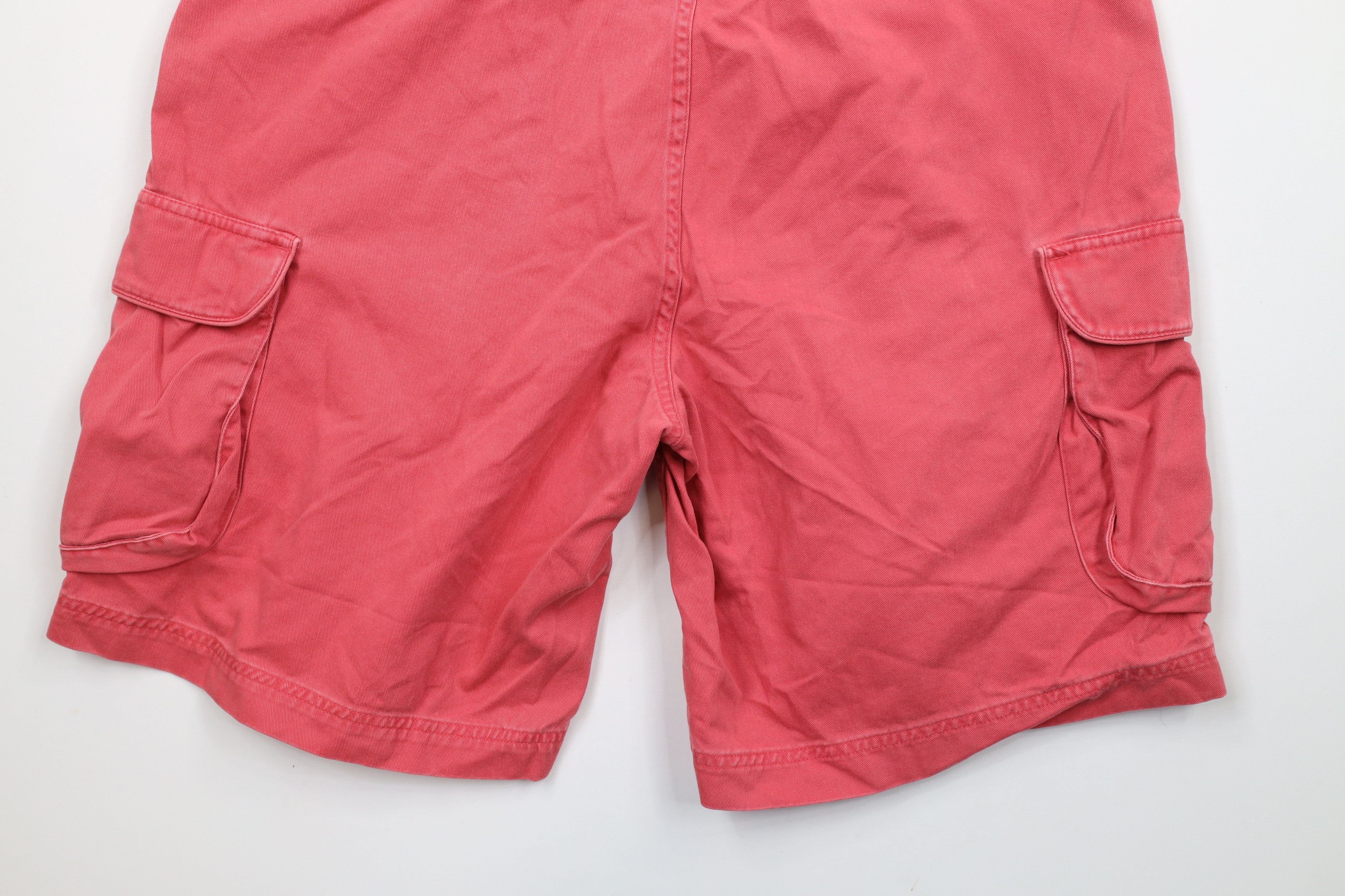 Ralph Lauren × Vintage Vintage 90s Ralph Lauren Out Heavyweight Cargo Shorts Pink Size US 35 - 12 Thumbnail