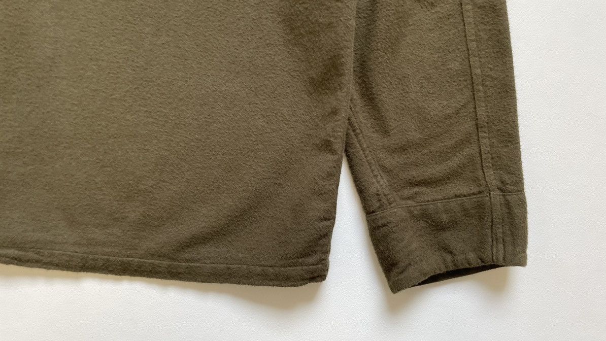 Our Legacy Pilled Olive Cotton Flannel Box Shirt Size US M / EU 48-50 / 2 - 13 Thumbnail