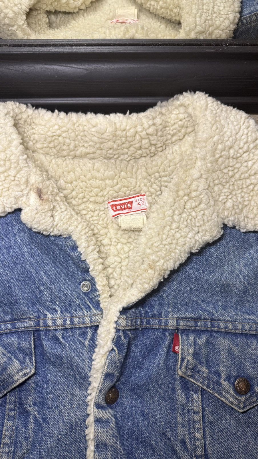 Levi's Vintage Clothing Vintage / Y2K 1990s Levi’s Sherpa Denim Jacket Size US M / EU 48-50 / 2 - 5 Thumbnail