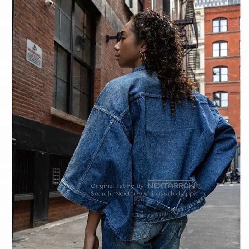 Full Count & Co. Vintage Kimono Sleeve Denim Jacket. Size US XXS / EU 40 - 2 Thumbnail