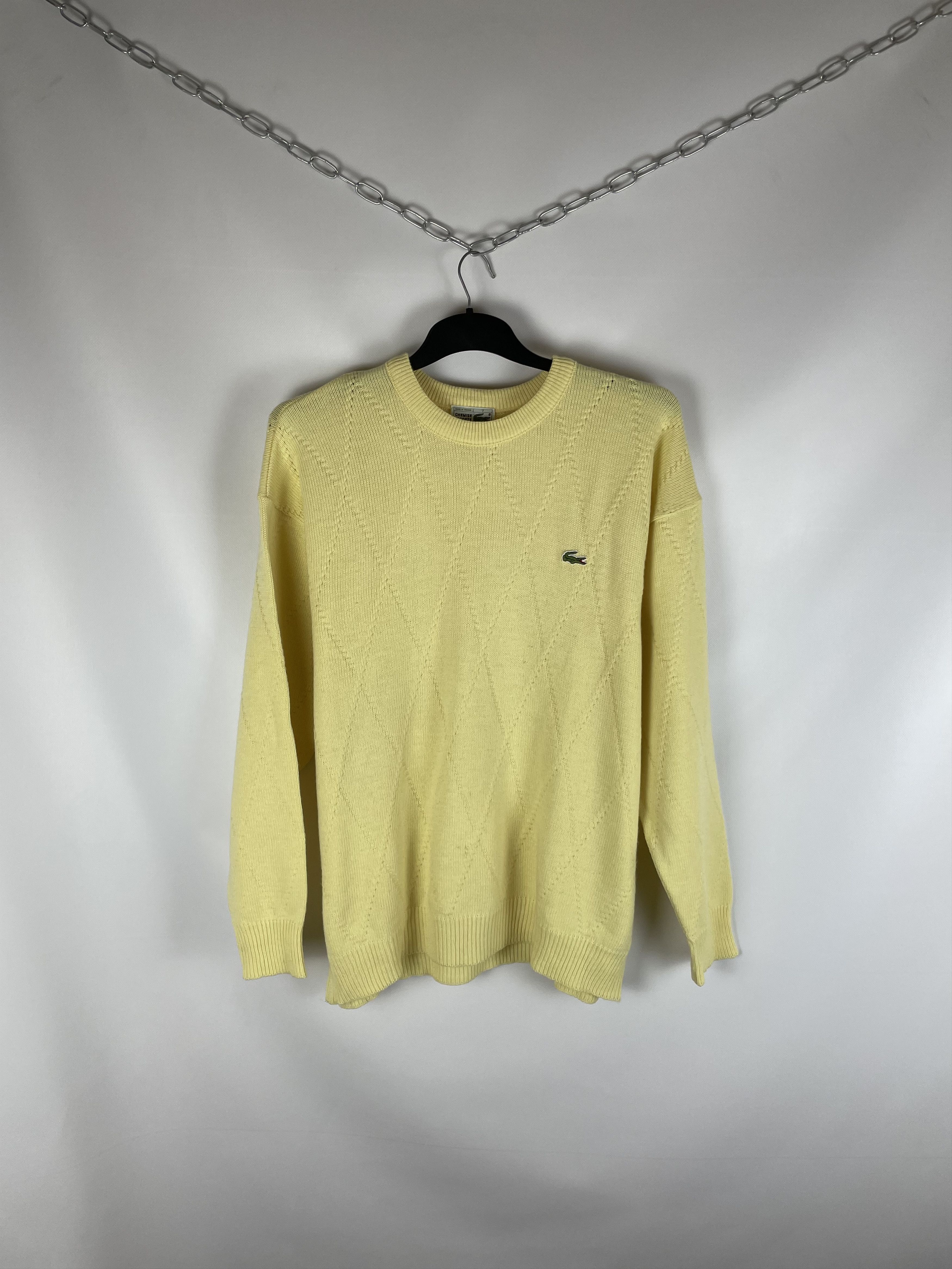 Lacoste Lacoste Vintage Check Knit Sweater Size US XL / EU 56 / 4 - 1 Thumbnail