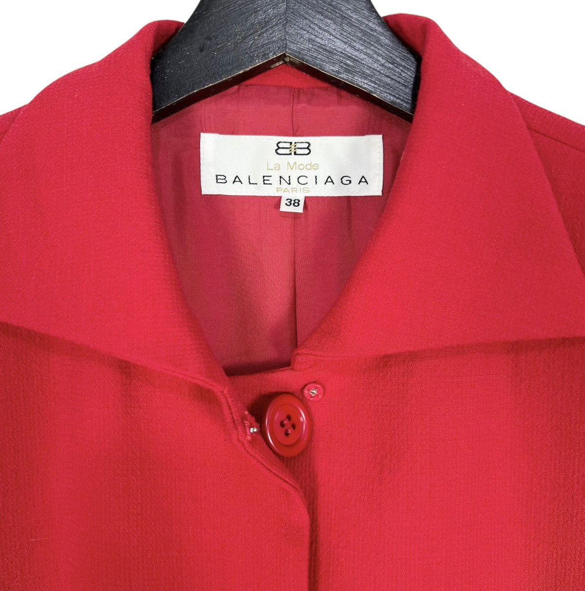 Balenciaga Vintage 90s Balenciaga La Mode Paris Women Coat Size M / US 6-8 / IT 42-44 - 5 Thumbnail