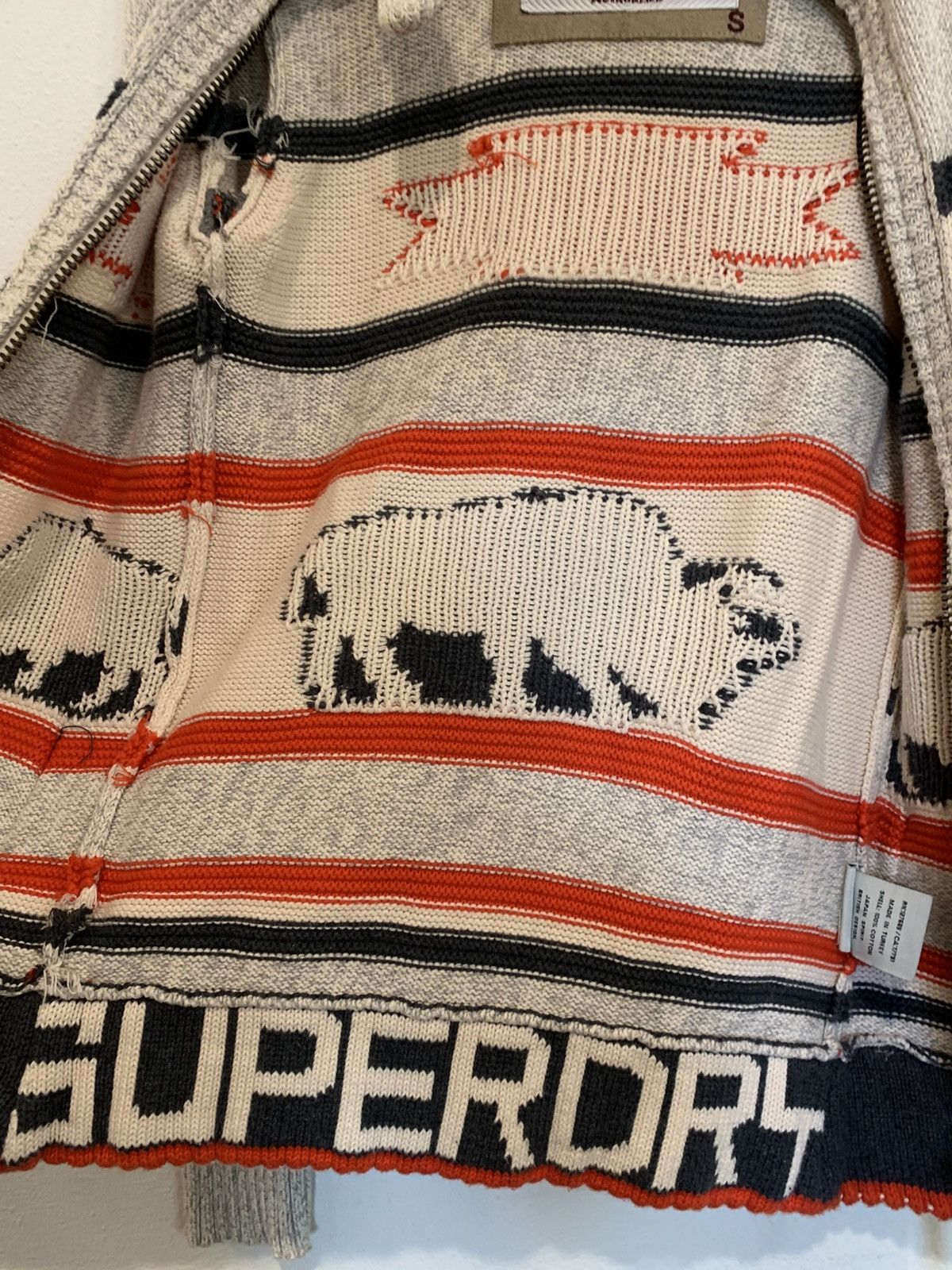 Superdry Superdry Buffalo Knit Zip Up Sweater Size US S / EU 44-46 / 1 - 3 Thumbnail