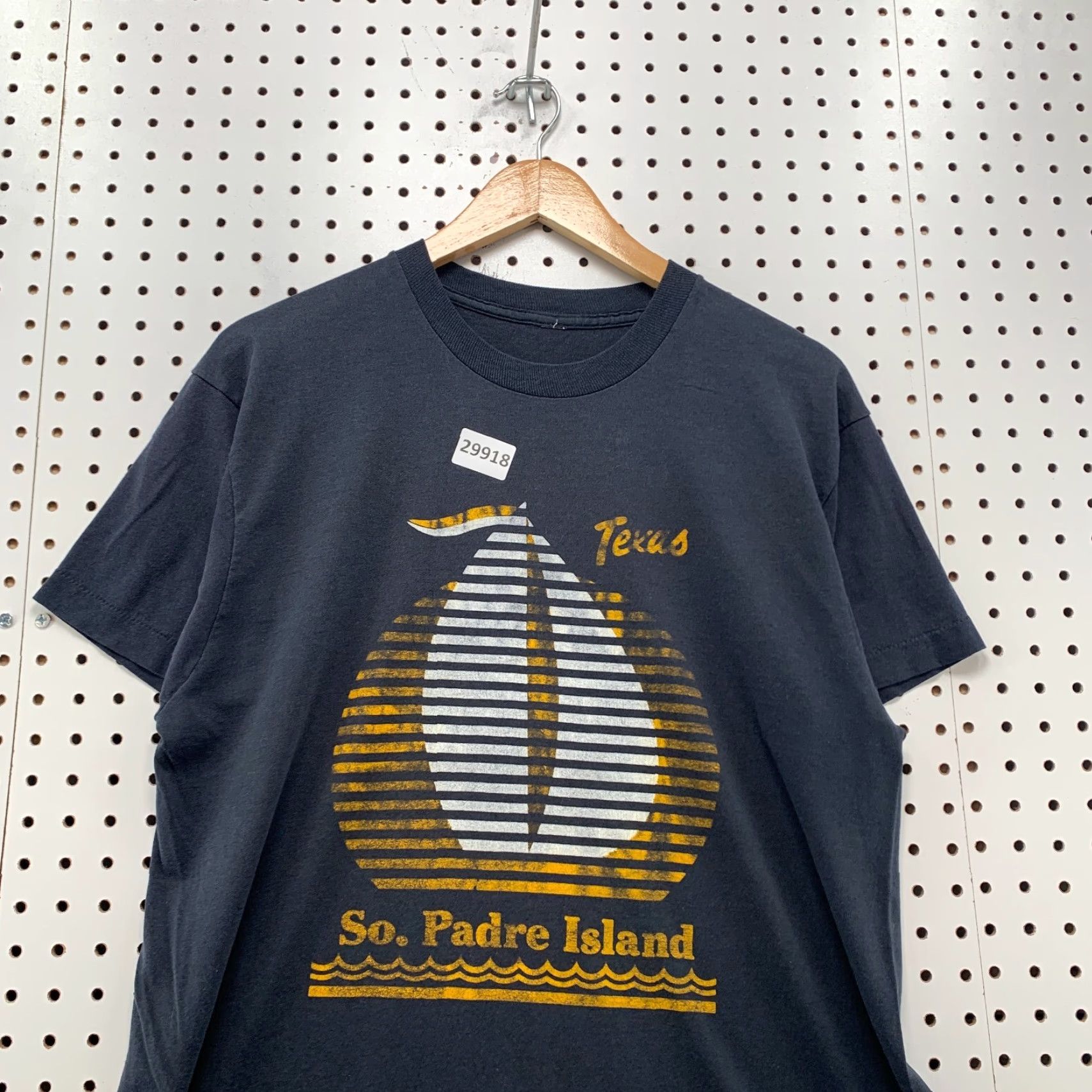 Vintage VINTAGE Sportswear Texas So Padre Island Shirt Mens L Black Cotton T-Shirt Crew Neck Short Sleeve Vintage 90s Theme: Texas Mens Size US L / EU 52-54 / 3 - 5 Thumbnail
