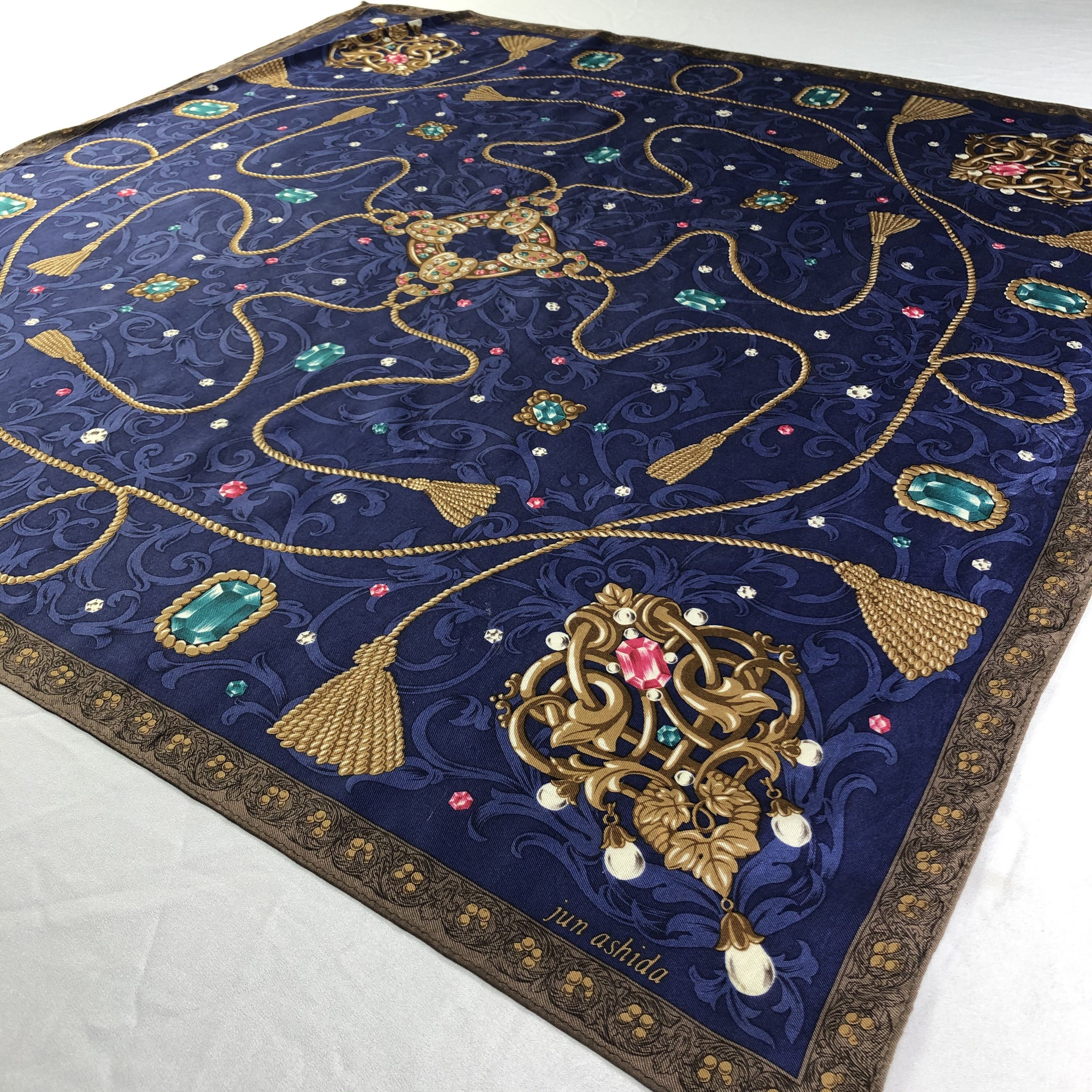 Vintage Vintage Jun Ashida Silk Scarf Size ONE SIZE - 3 Thumbnail