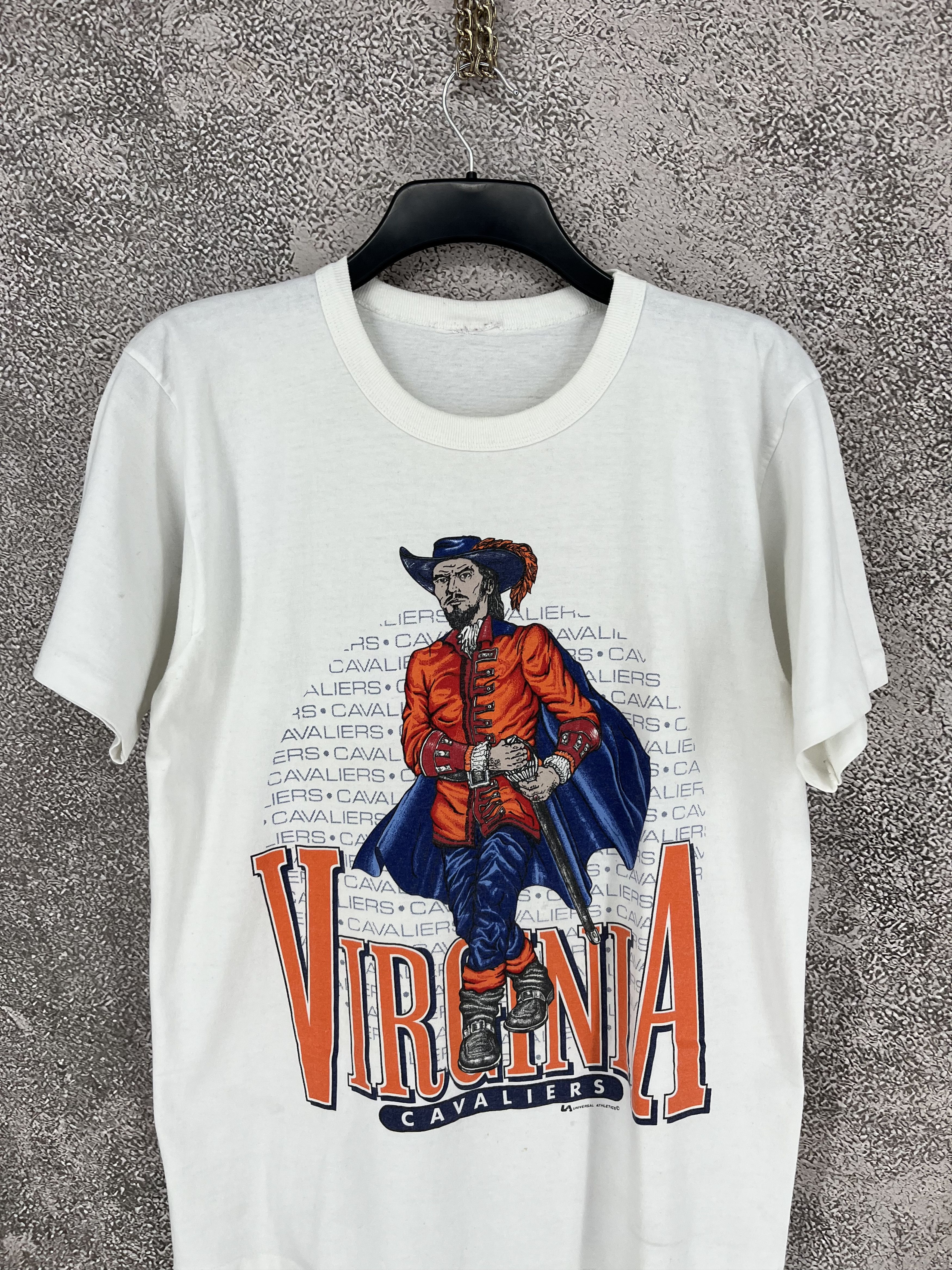 Vintage Vintage 90s UVA Cavaliers Single Stitch T-Shirt Size US M / EU 48-50 / 2 - 6 Thumbnail