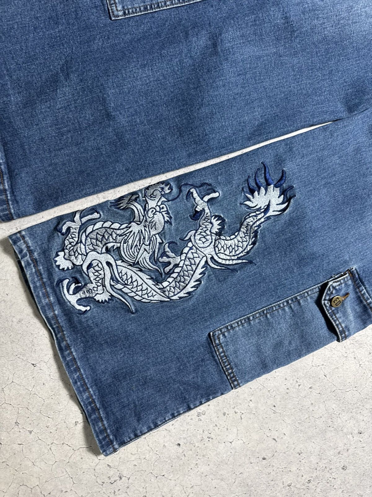 Ed Hardy Ed Hardy Women’s Big Logo Baggy Denim Jeans Size S Size 27" / US 4 / IT 40 - 10 Thumbnail
