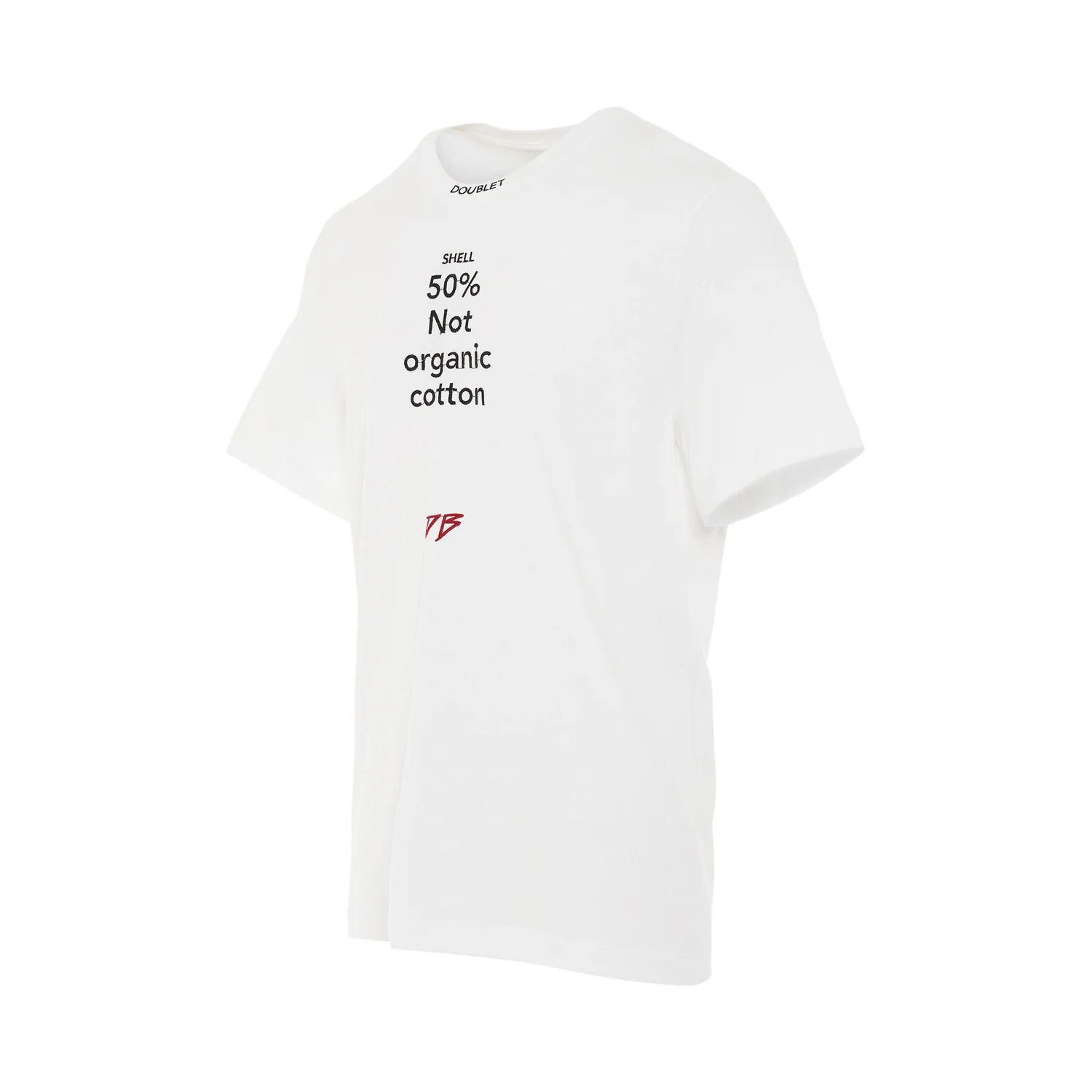 Doublet o1mris0824 Knit T-Shirt in White Size US M / EU 48-50 / 2 - 2 Thumbnail