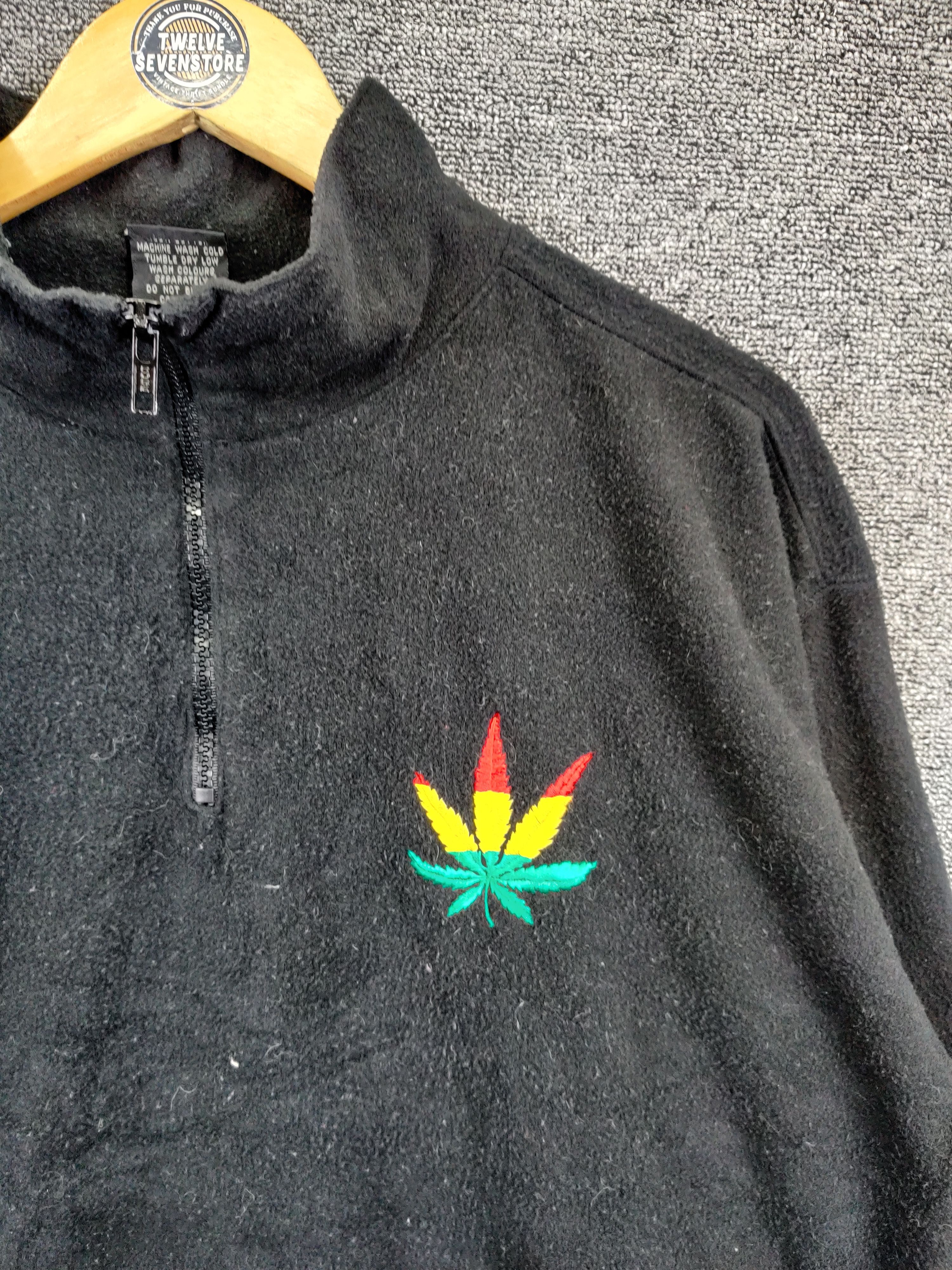 Bob Marley Bulk Marijuana Rasta/Dia Star Jamaica Fleece Jacket Size US L / EU 52-54 / 3 - 5 Thumbnail
