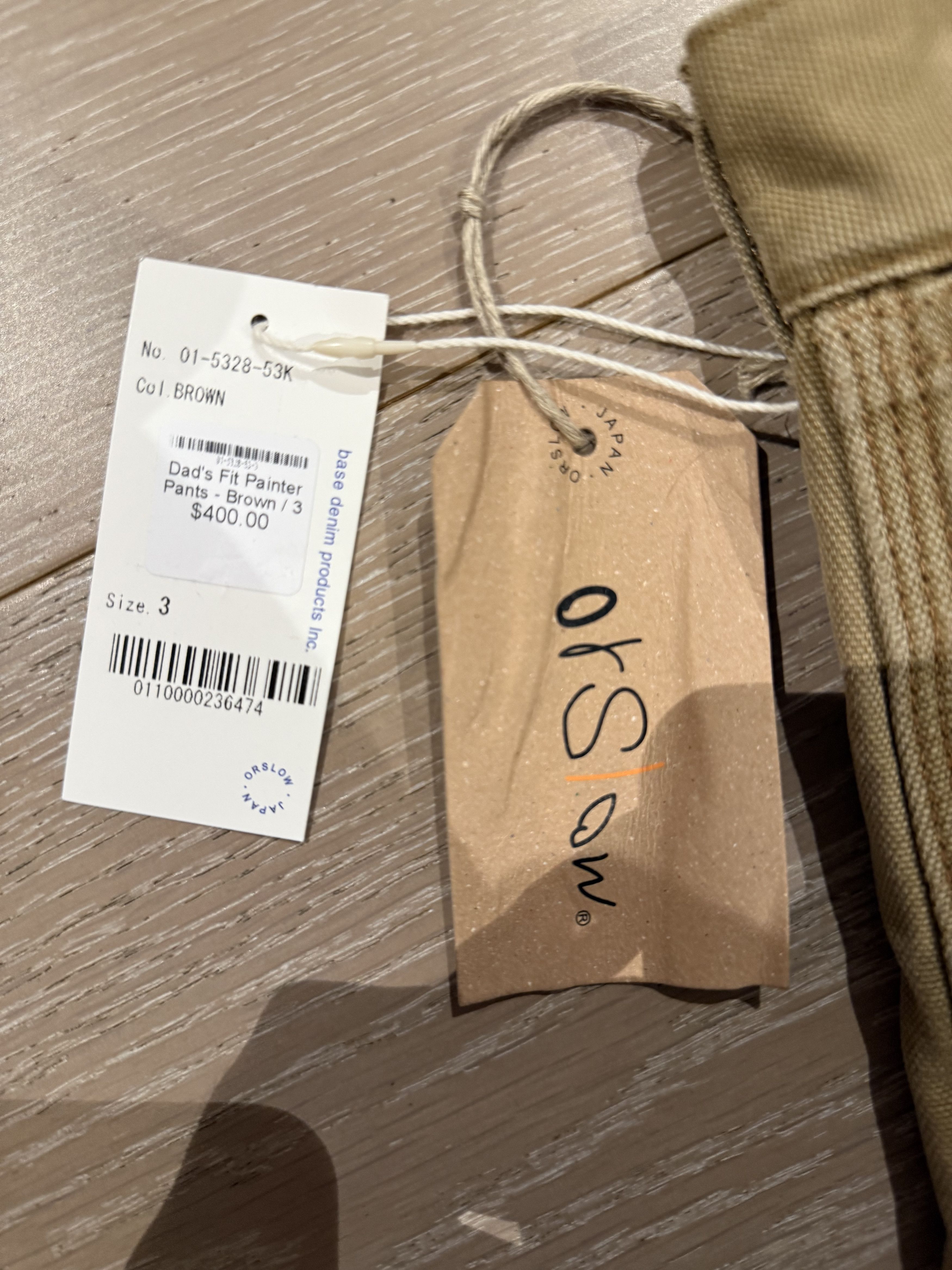 Orslow 💚 Orslow Dad's Fit Painter Pants Brown Size 3 NEW Size US 33 - 18 Thumbnail