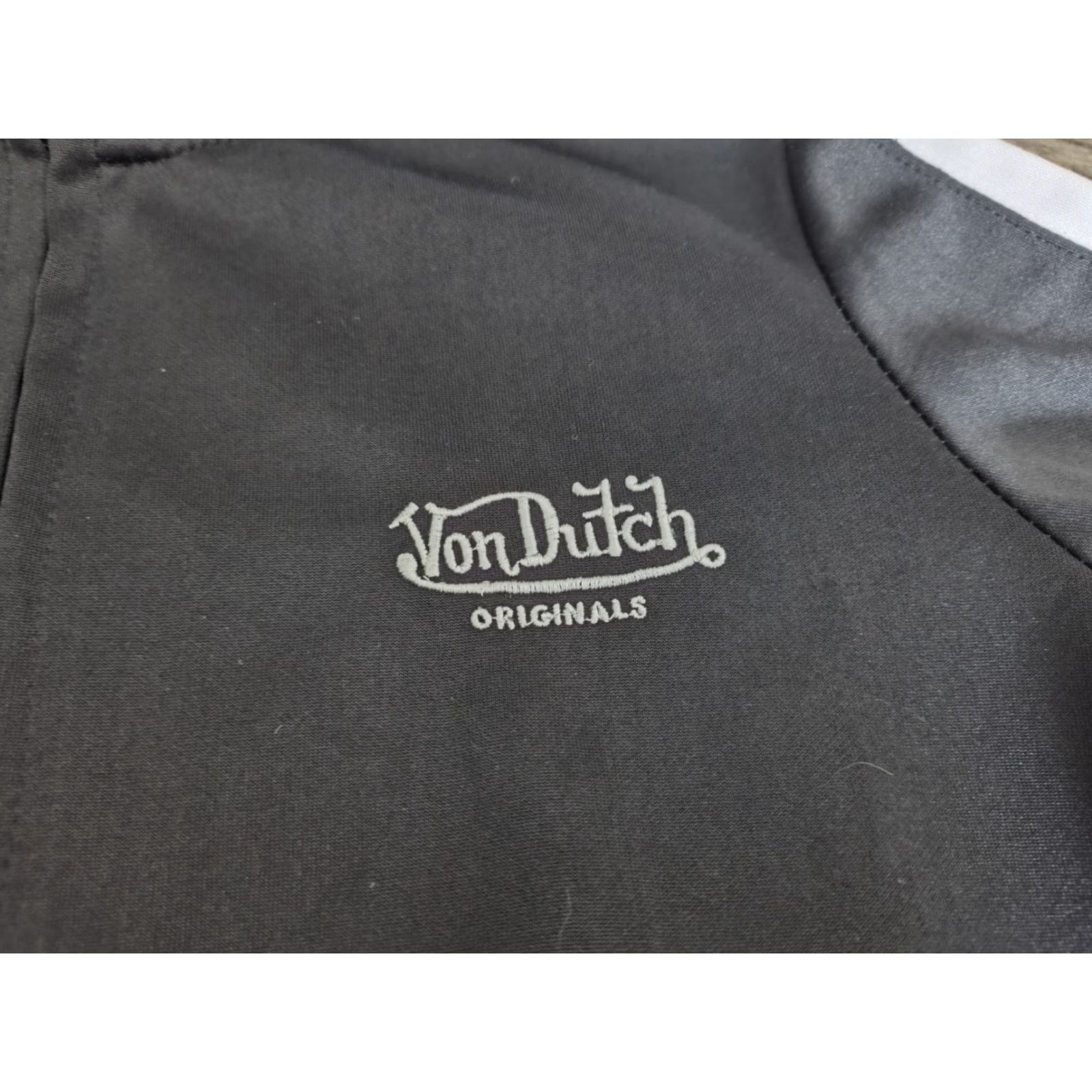 Von Dutch VINTAGE Von Dutch Track Jacket Black Pink White Size Large Full Zip Womens Size L / US 10 / IT 46 - 5 Thumbnail