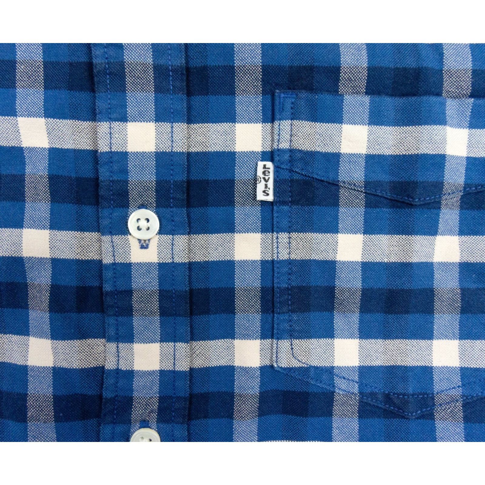 Levi's VINTAGE Levi's Men's Oxford Shirt Long Sleeve Button Up Plaid Cotton Casual Workwear Size US M / EU 48-50 / 2 - 3 Thumbnail
