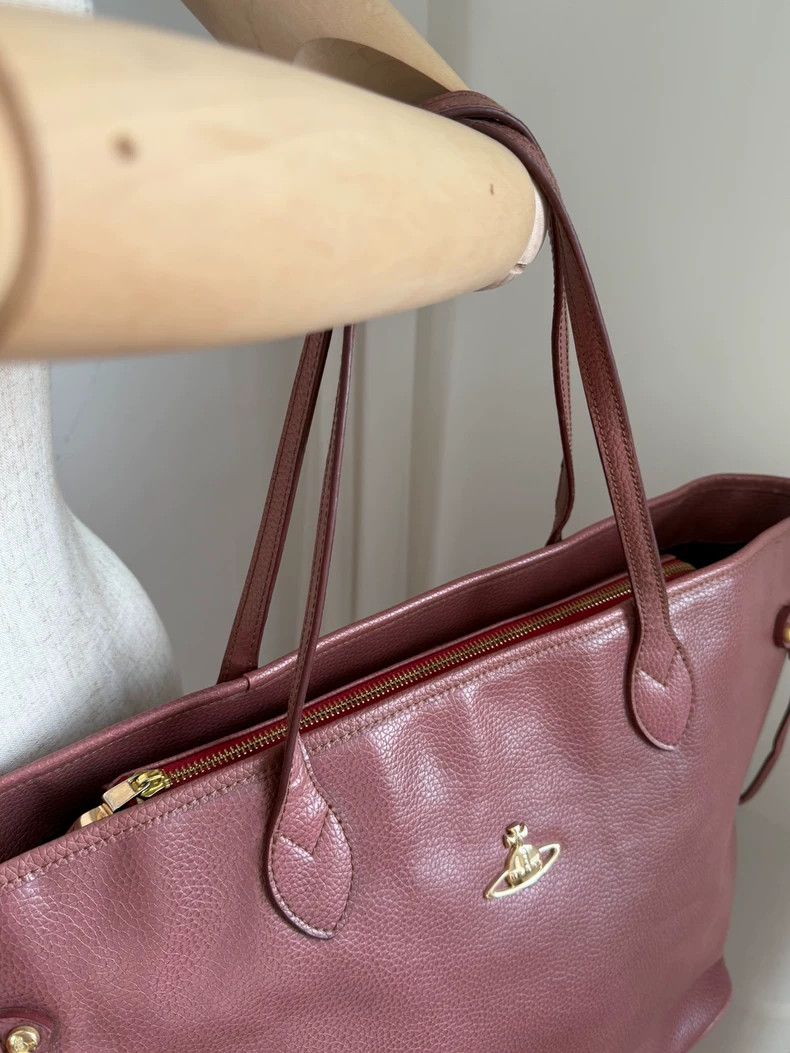 Vivienne Westwood Vivienne Westwood Rubber red lychee pattern Saturn tote ba Size ONE SIZE - 6 Thumbnail