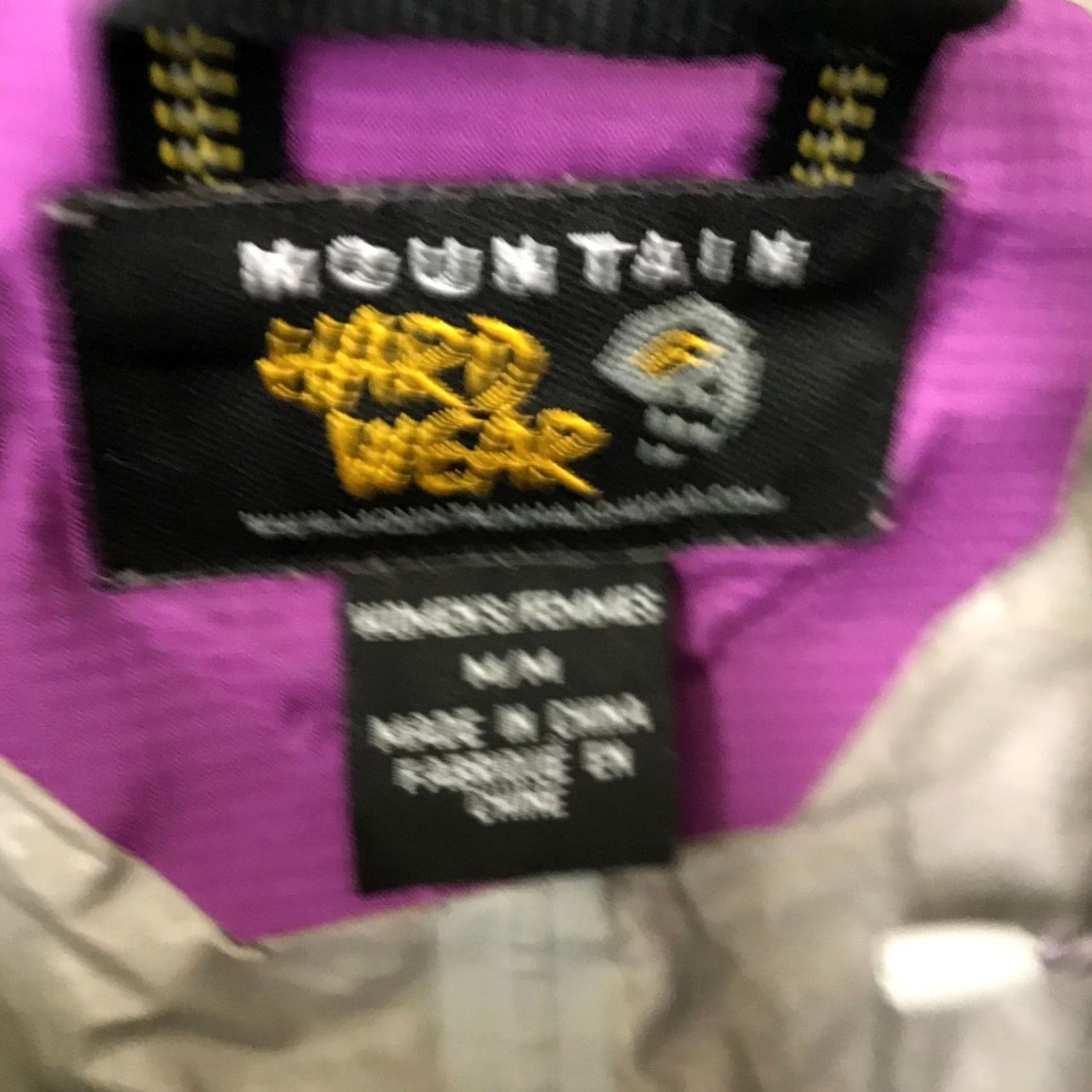 Mountain Hardwear VINTAGE Mountain Hardwear Womens Medium Purple DryQ Hooded Jacket Coat Size M / US 6-8 / IT 42-44 - 7 Thumbnail