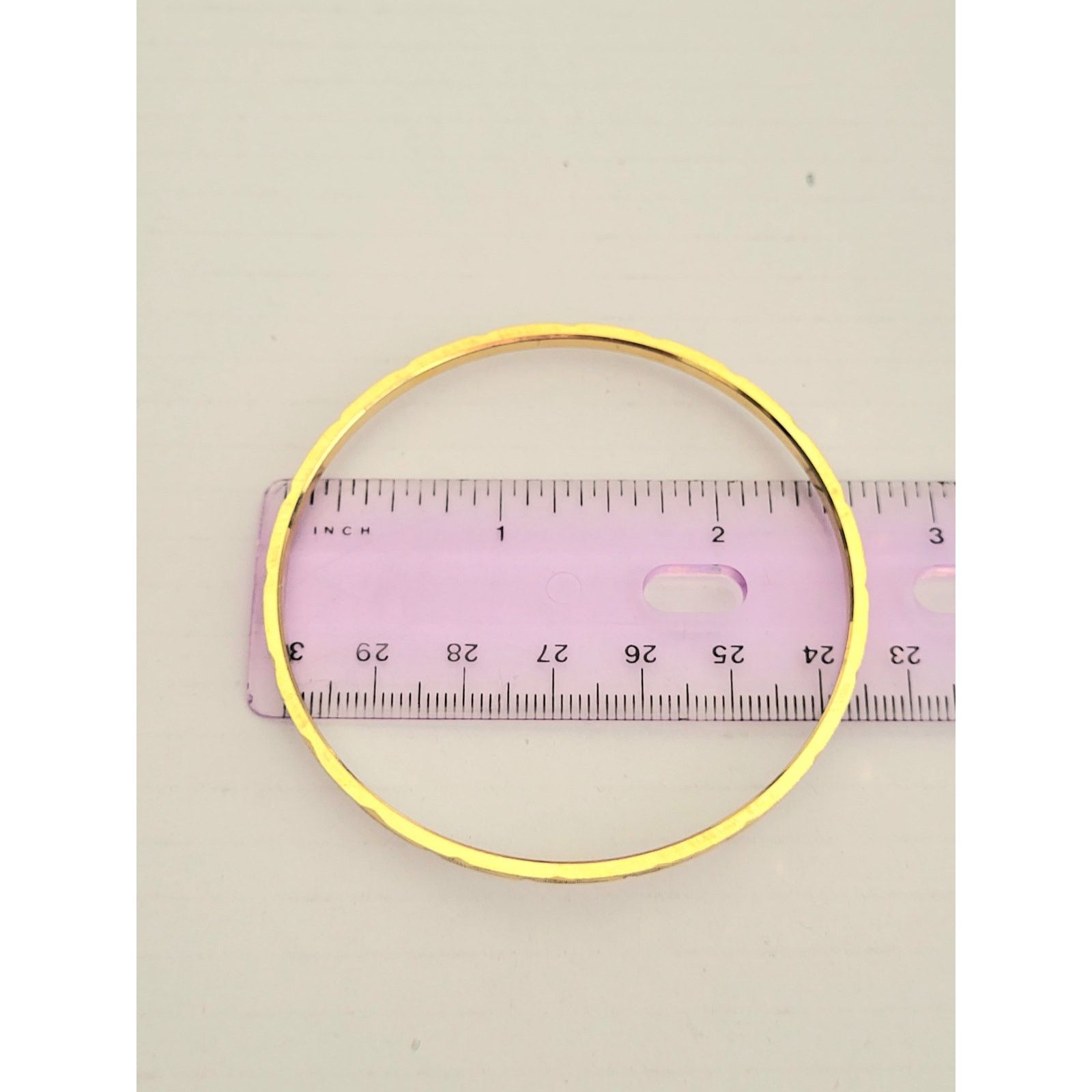 Other Crown Trifari Diamond Cut Gold Bangle Bracelet Vintage Size ONE SIZE - 6 Thumbnail