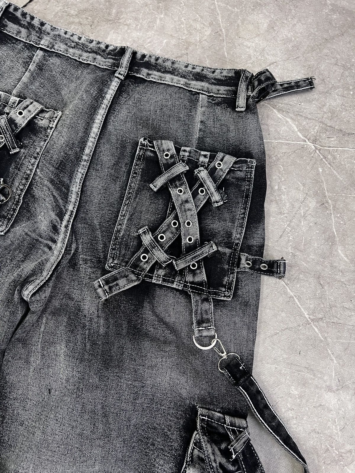 Tripp NYC Tripp NYC X-strap denim pants y2k gothic hype Style Size US 32 / EU 48 - 12 Thumbnail