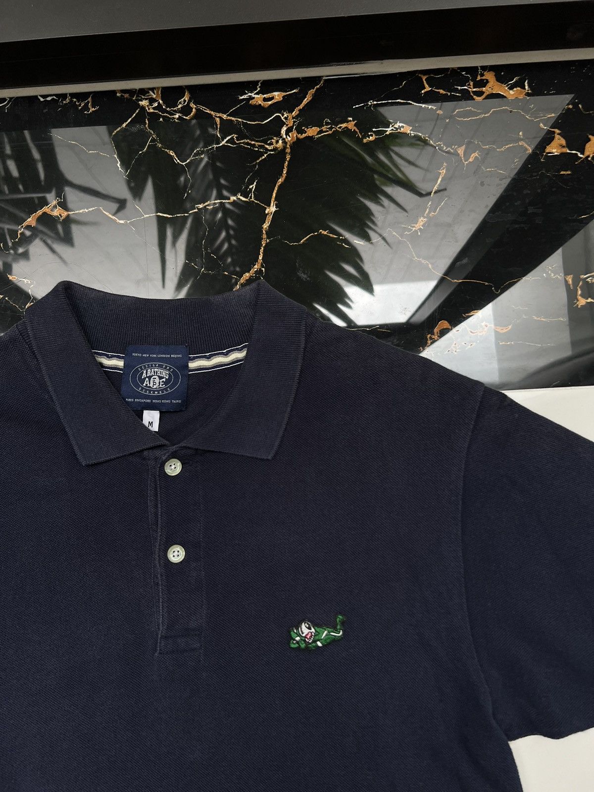 Bape BAPE SMALL LOGO RETRO RARE POLO TEE Size US M / EU 48-50 / 2 - 3 Thumbnail