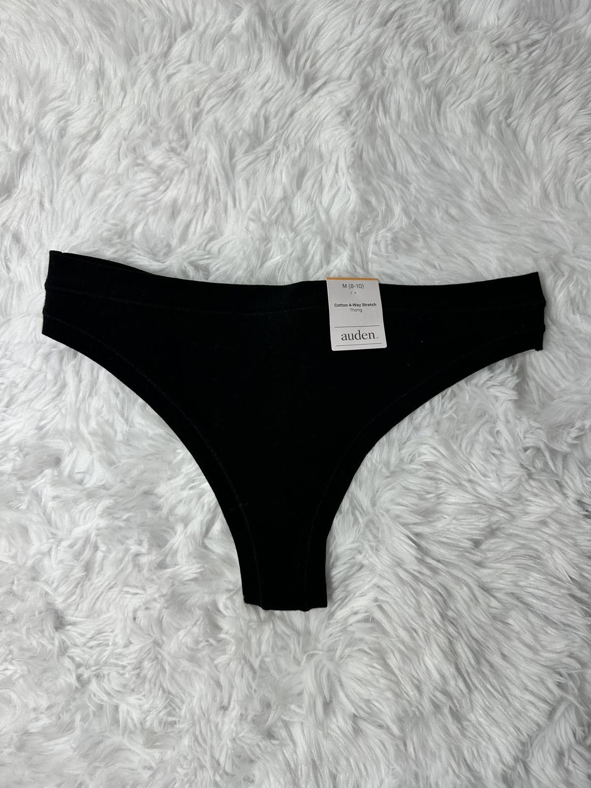 Other Auden Set of 5 Women's Cotton Thong Panties - Various Colors Size ONE SIZE - 5 Thumbnail