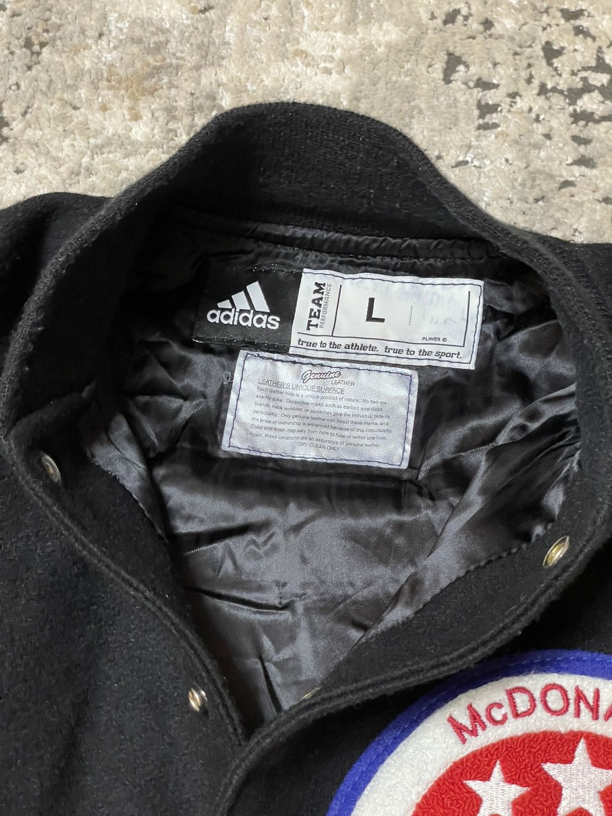 Adidas Adidas Mc Donald’s Varsity Leather Jacket Size US L / EU 52-54 / 3 - 11 Thumbnail