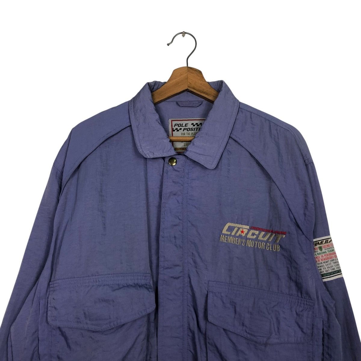 Japanese Brand 🔥LIGHT BABY PURPLE BOMBER JACKET FORMULA 1 RACING WEAR Size US M / EU 48-50 / 2 - 5 Thumbnail