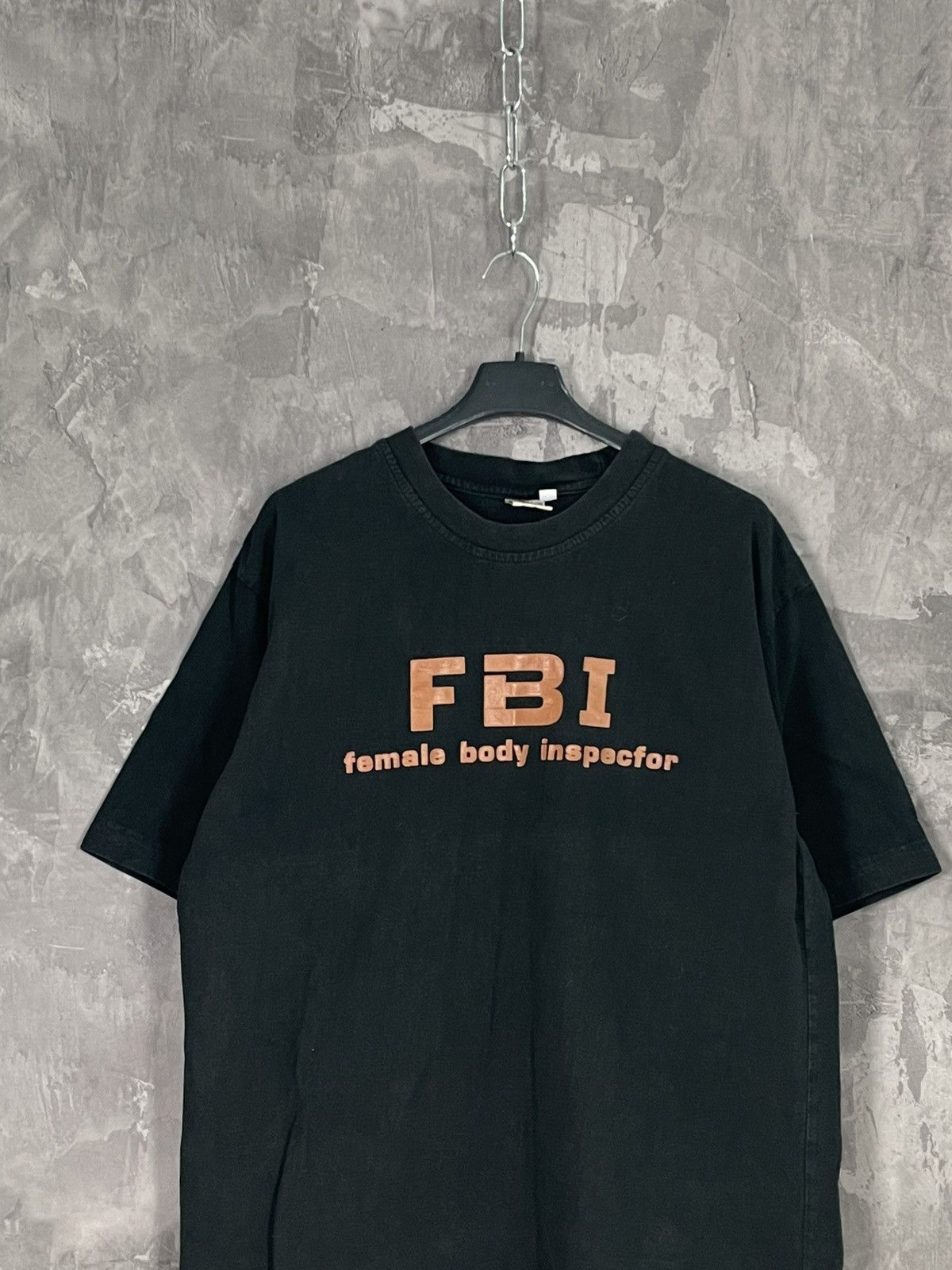 Faded Glory × Vintage FADED VINTAGE FBI FEMALE BODY INSPECTOR T SHIRT Size US L / EU 52-54 / 3 - 2 Thumbnail