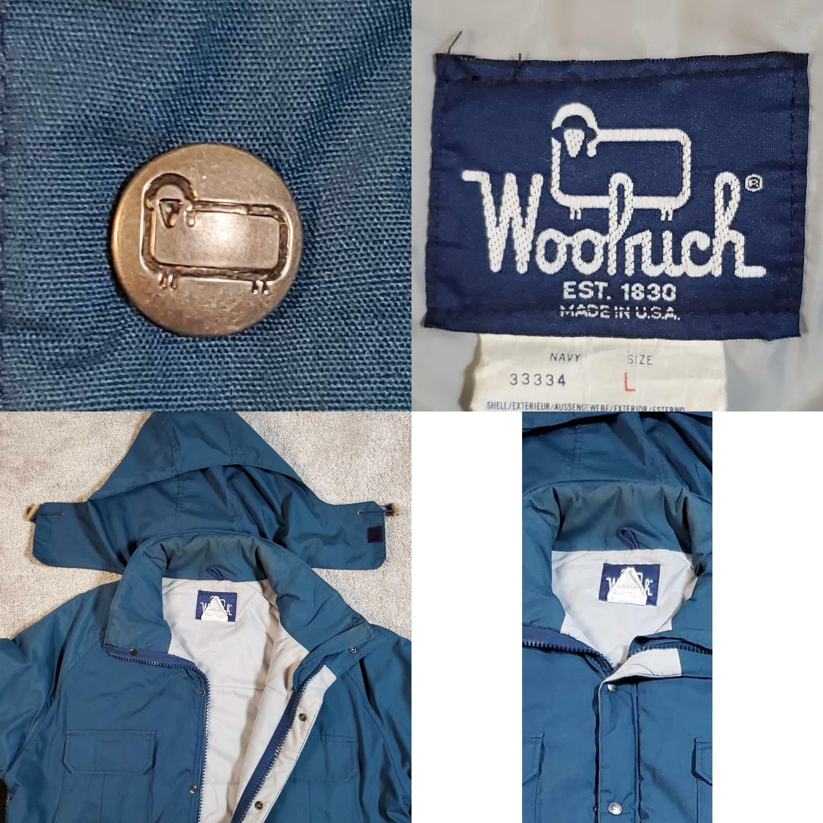 Vintage VINTAGE LL-Bean Chore Hooded Jacket Womens L Blue Jacket Size L / US 10 / IT 46 - 8 Thumbnail