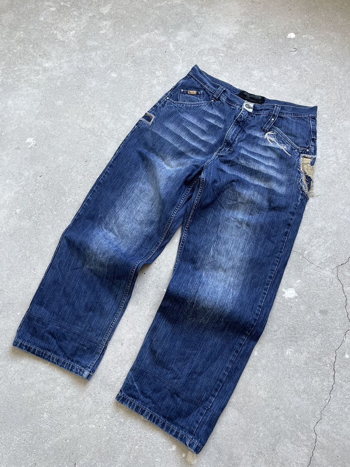 Karl Kani Vintage Karl Kani jeans buggy rap Brooklyn Size US 38 / EU 54 - 6 Thumbnail