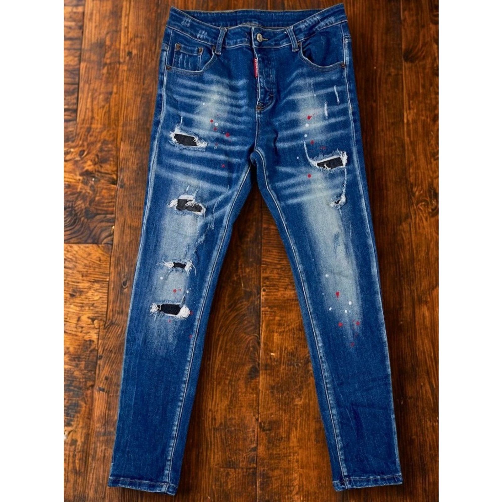 Dsquared2 DSQUARED2 Cool Guy Distressed Paint Splatter Jeans 48 32x28 Size US 32 / EU 48 - 2 Thumbnail