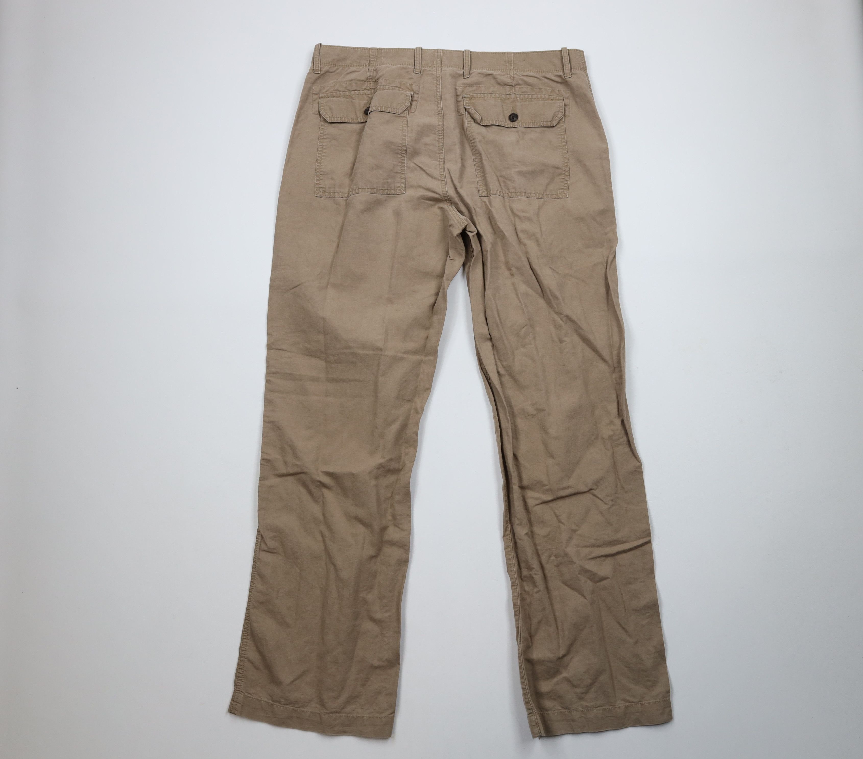 Banana Republic × Vintage Vintage Banana Republic Blend Wide Leg Harem Pants Beige Size US 36 / EU 52 - 8 Thumbnail