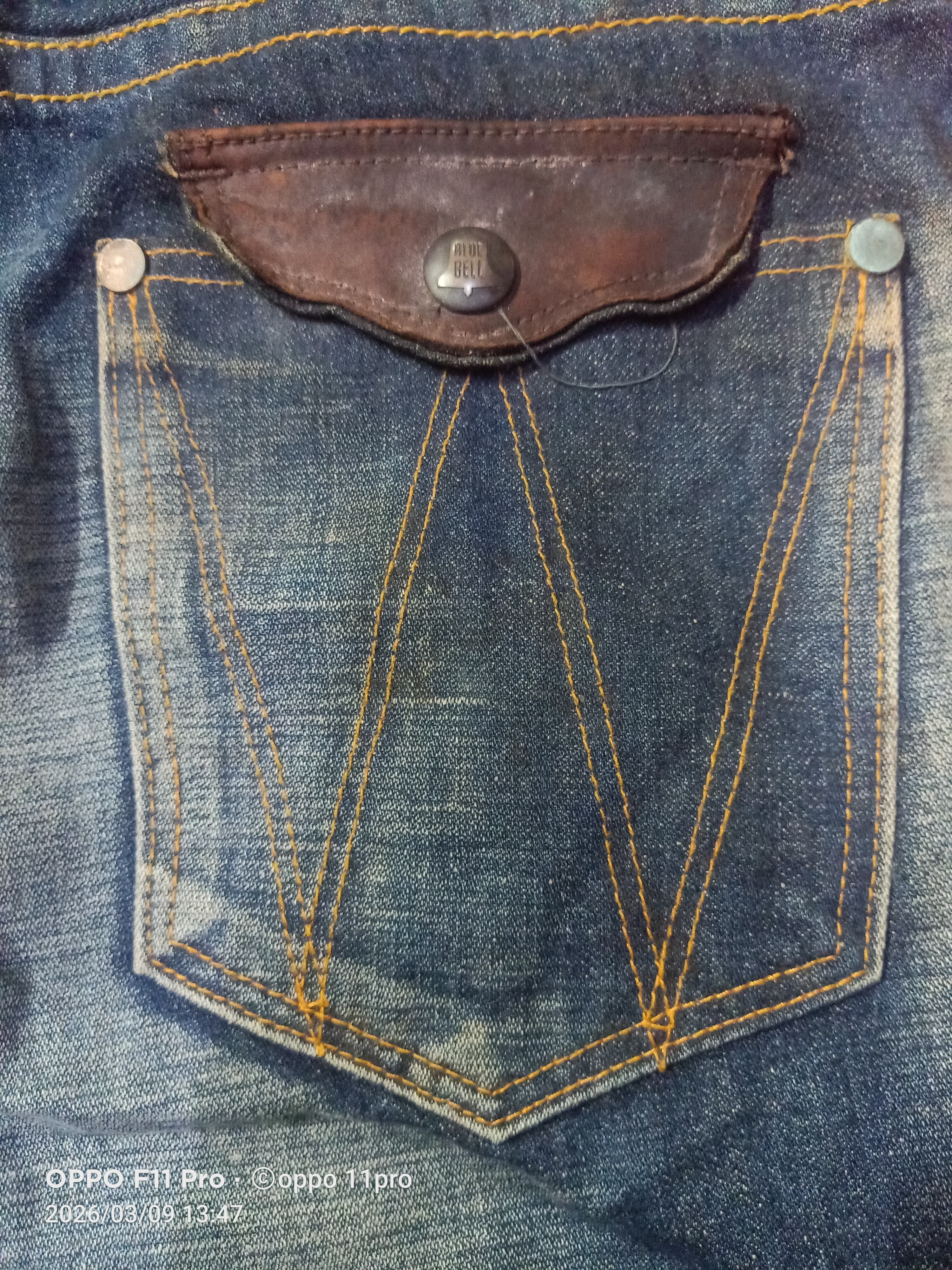 If Six Was Nine 💥Wrangler MudWash BuckleBack Denim 35X25💥 Size US 35 - 14 Thumbnail