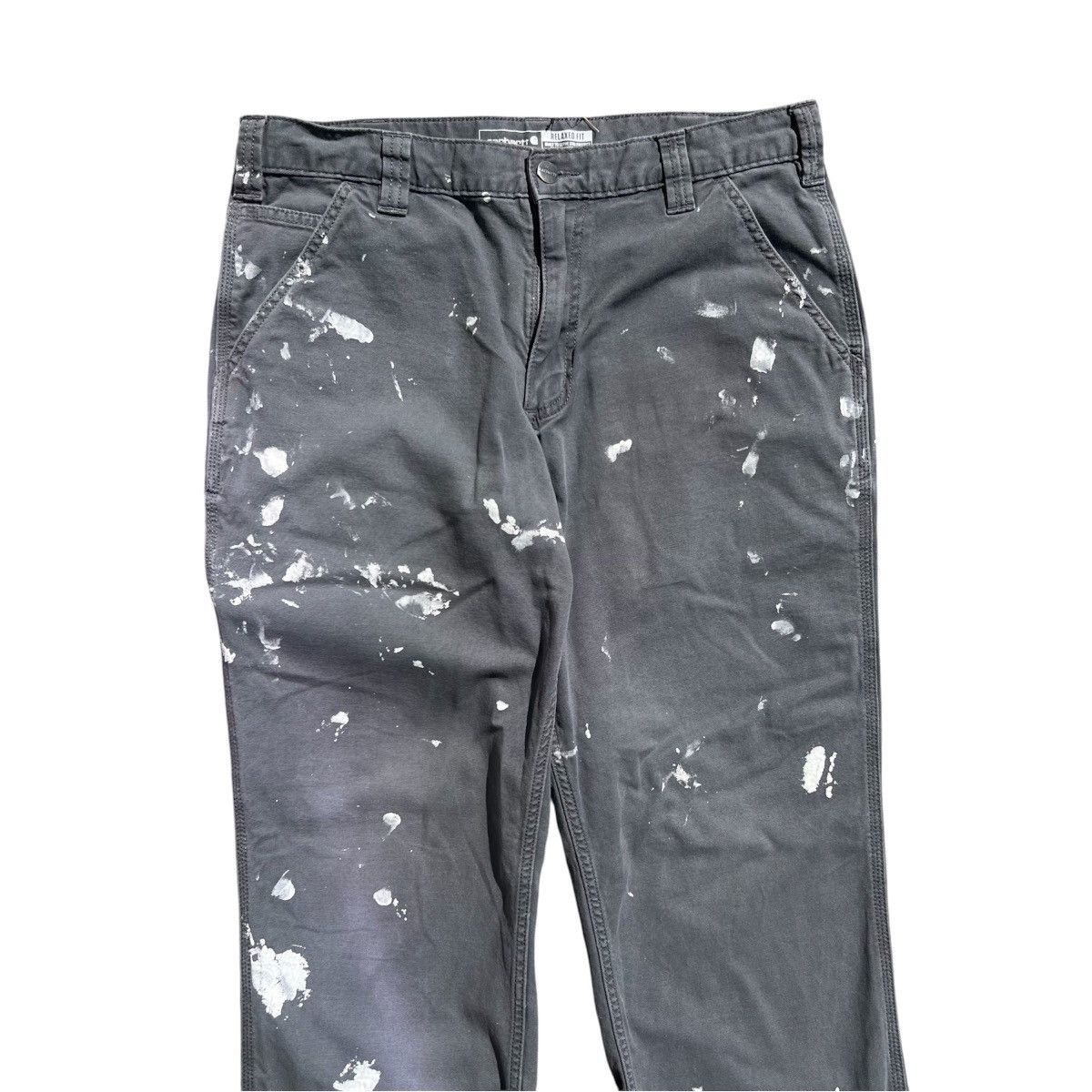 Carhartt Vintage Thrashed Paint Splatter Gray Carhartt Pants 32 x 30 Size US 32 / EU 48 - 3 Thumbnail