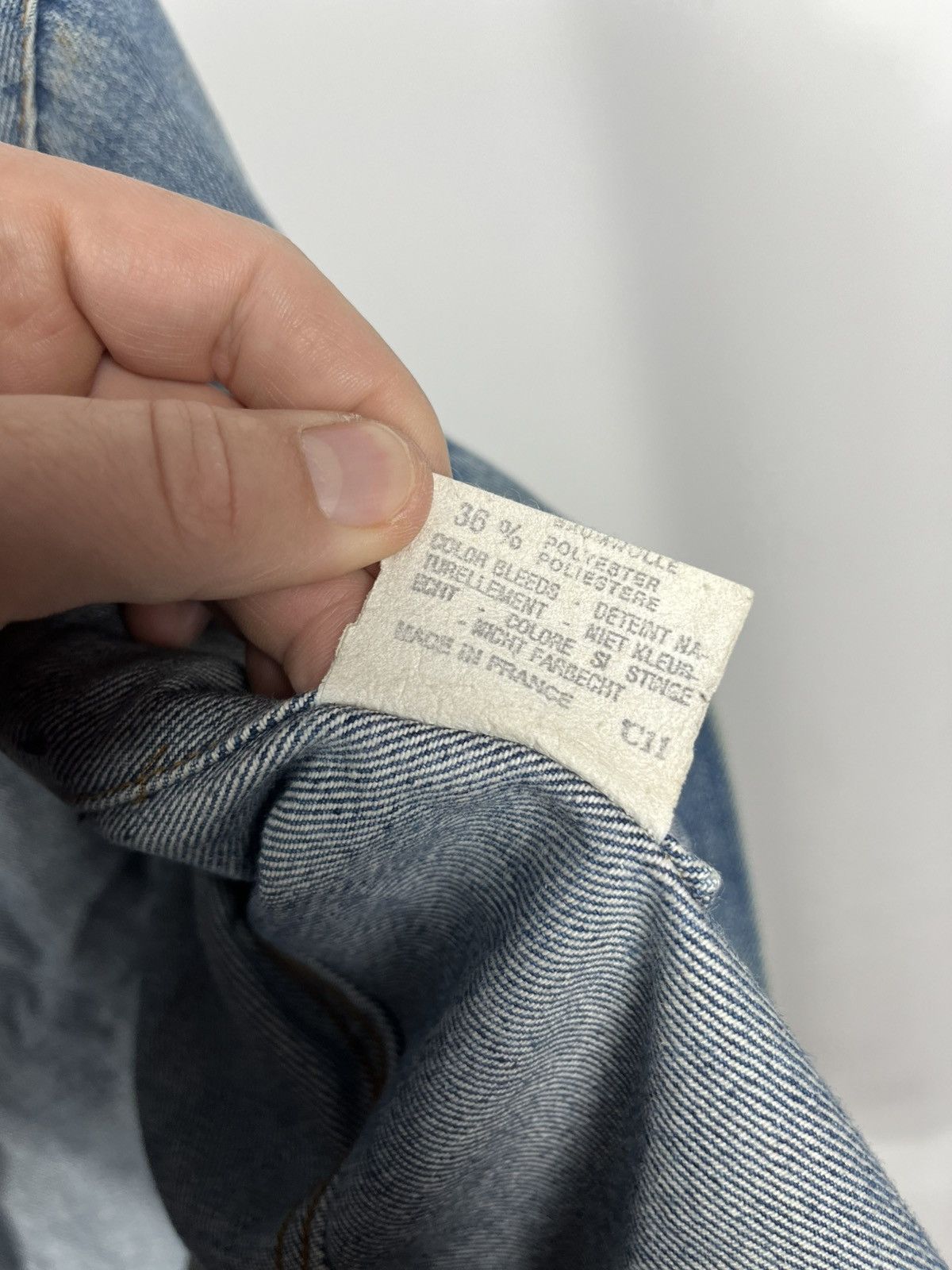 Levi's Vintage Levi’s Denim Jacket 1978 Made in France Faded Blue Size M / US 6-8 / IT 42-44 - 15 Thumbnail