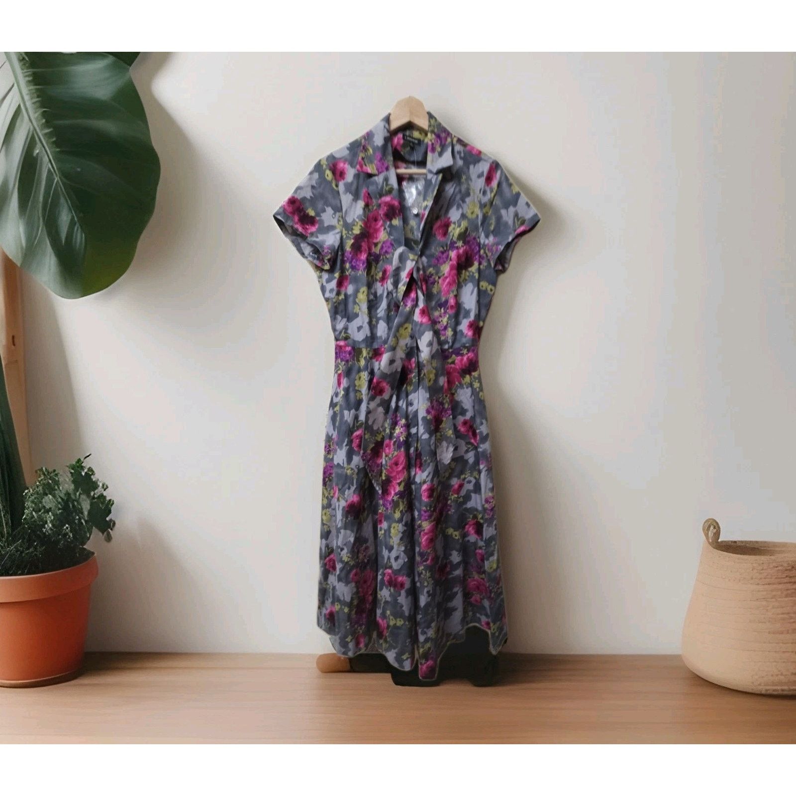 J. Peterman J Peterman Short Sleeve 1947 Floral Max Cotton dress Size L / US 10 / IT 46 - 2 Thumbnail
