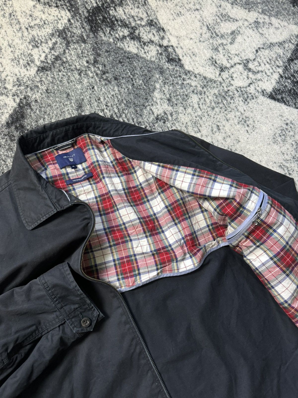 Gant Vintage Gant Windcheater Jacket Bomber Polo Navy Blue Size US XL / EU 56 / 4 - 5 Thumbnail