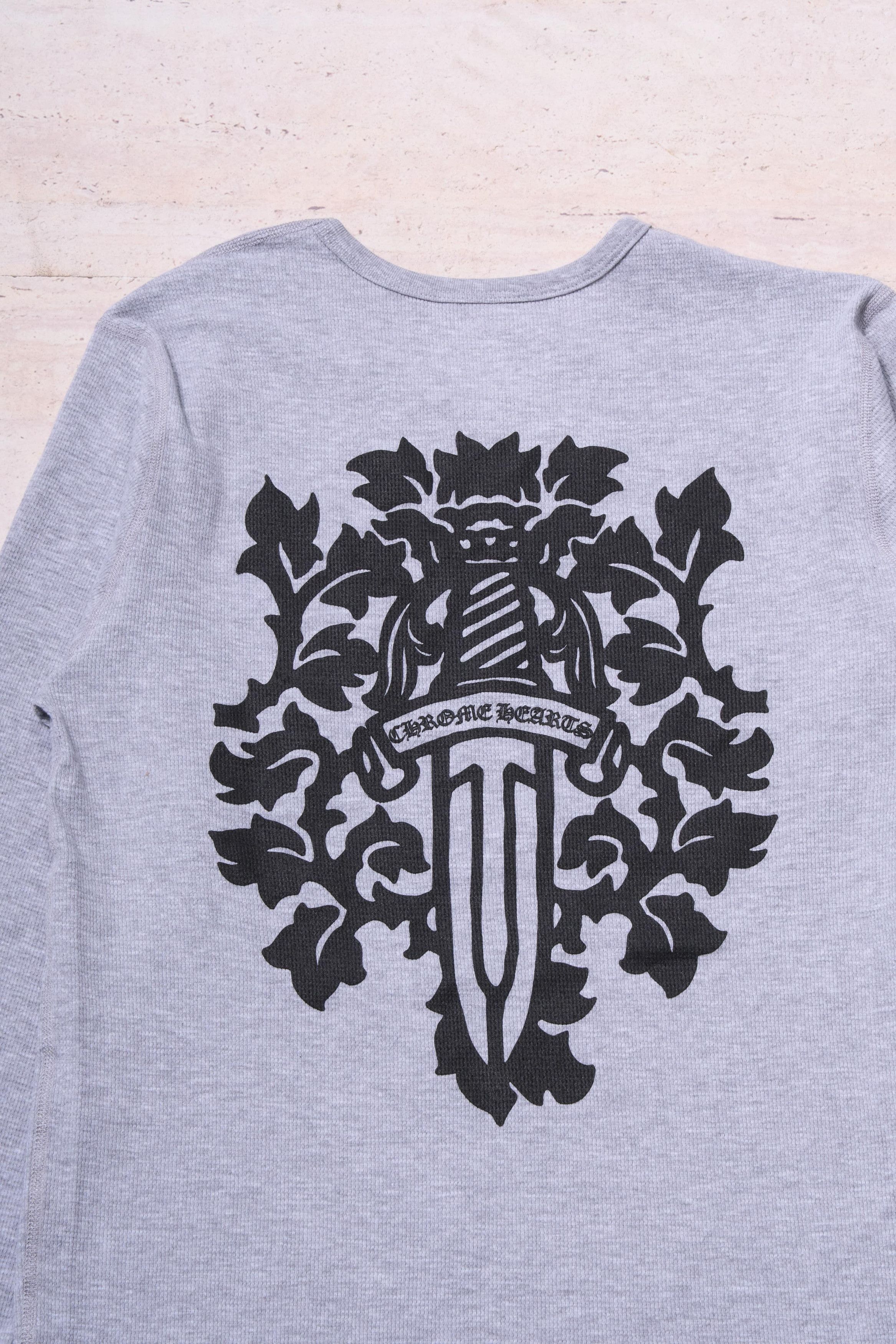 Chrome Hearts Chrome Hearts Dagger Thermal long t-shirt Gray Size L / US 10 / IT 46 - 12 Thumbnail