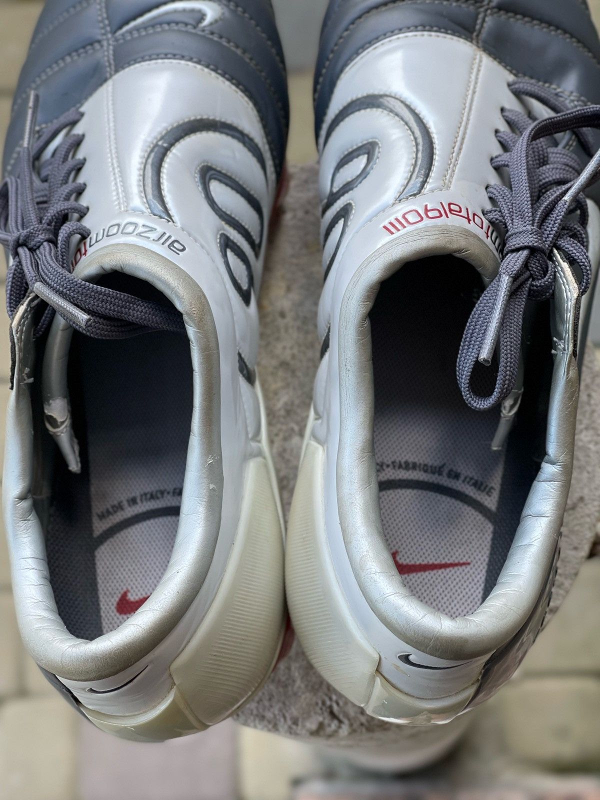 Vintage Vintage Nike Total 90 Air Zoom Gray Football Soccer Cleats Size US 8 / EU 41 - 15 Thumbnail