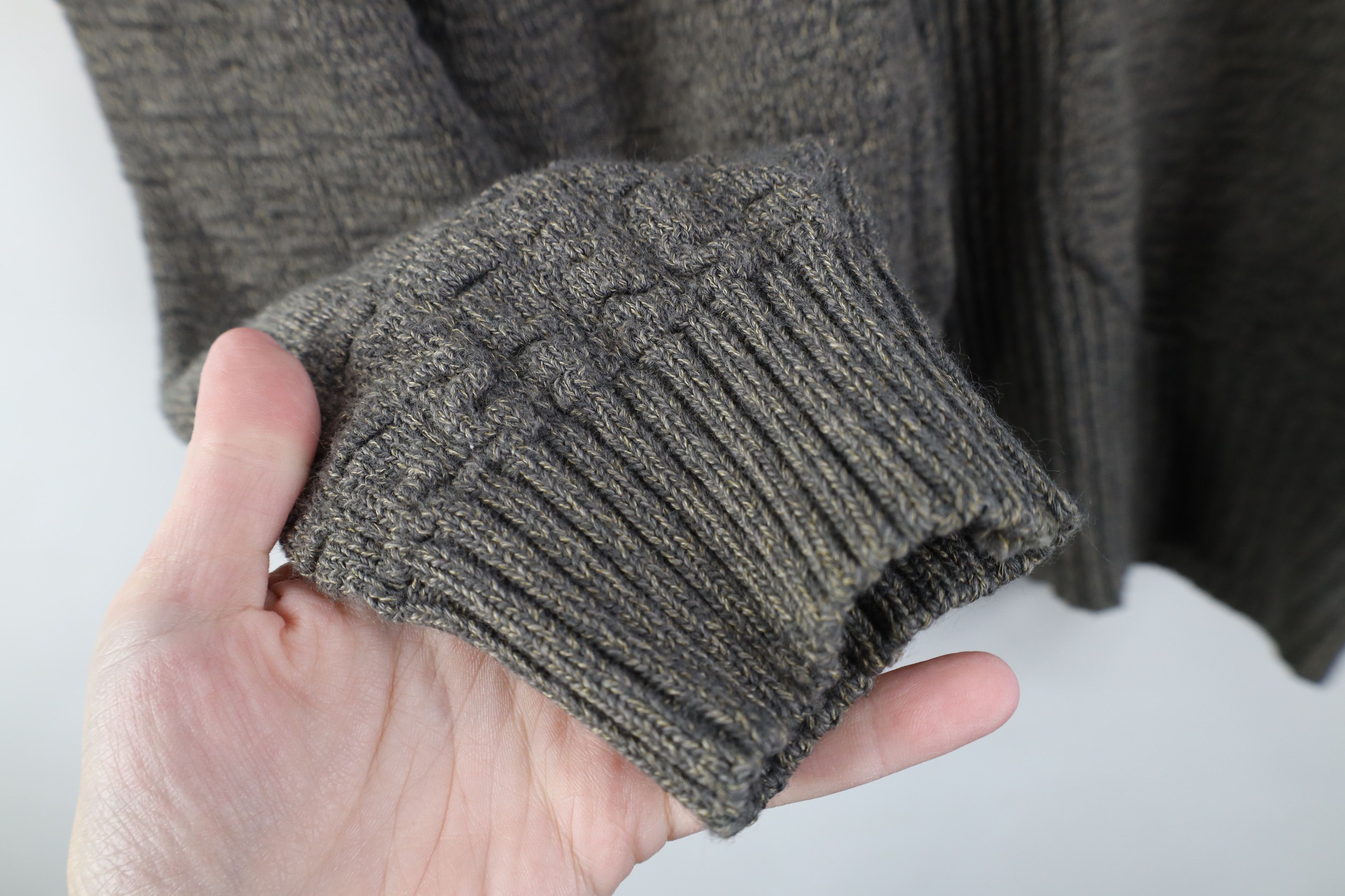 Vintage Vintage 70s 80s Streetwear Asymmetric Collared Sweater Wool Size US L / EU 52-54 / 3 - 8 Thumbnail