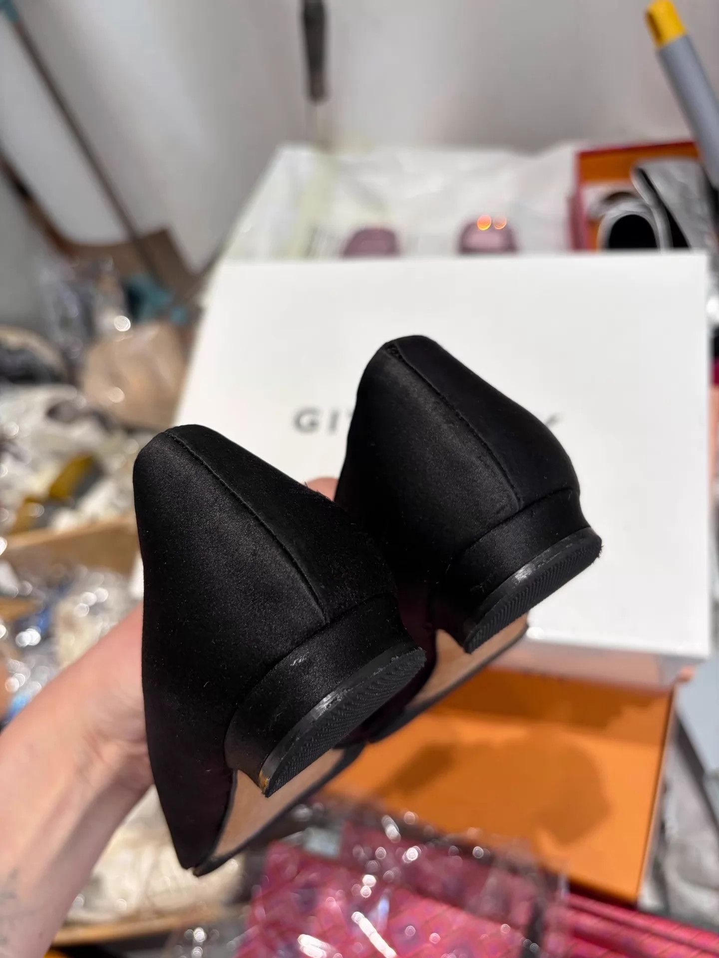 Manolo Blahnik MBBlack&GunmetalSquareCrystalBuckleLoafers3799New Size US 6.5 / IT 36.5 - 4 Thumbnail