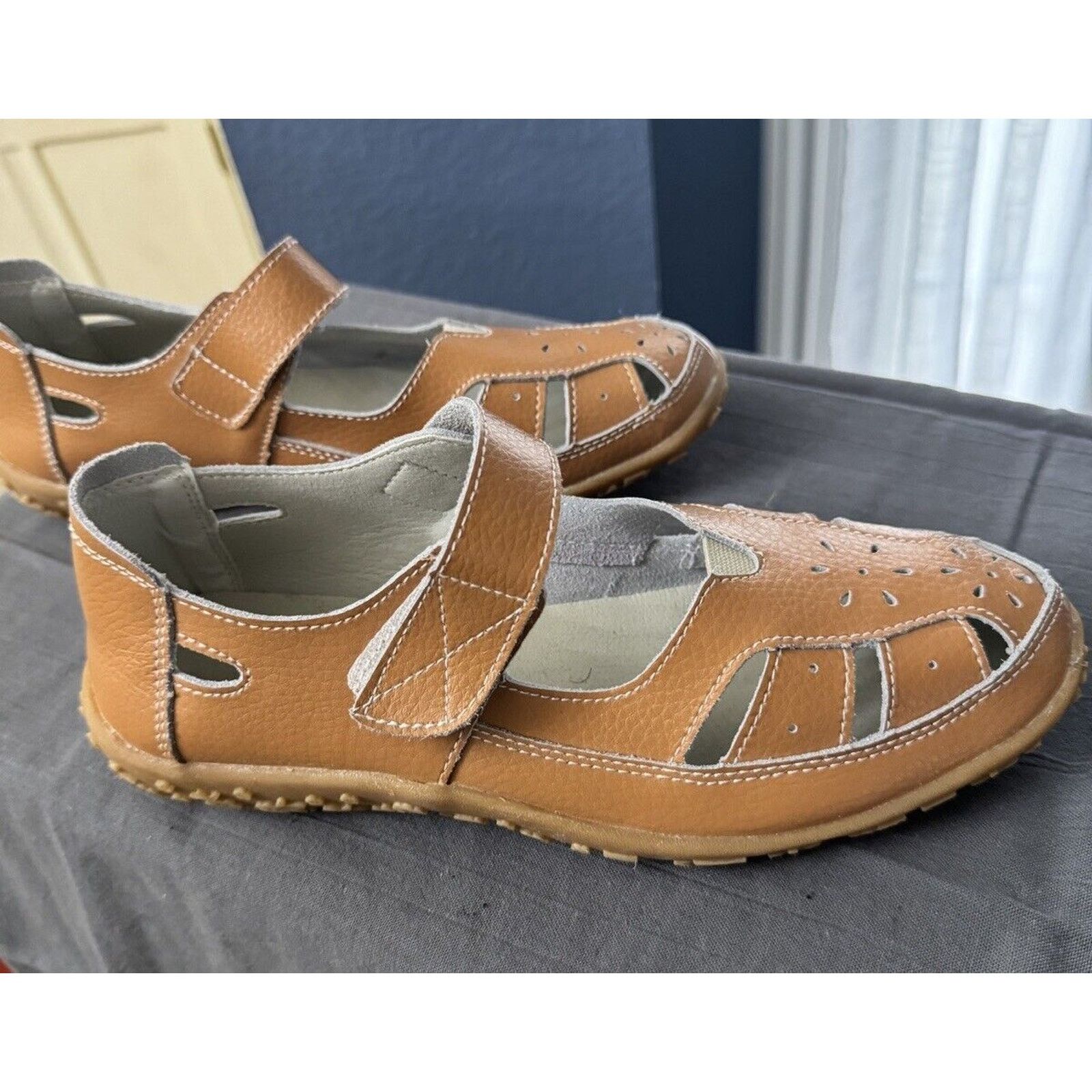 Other Women’s Faux Leather Cut-out Sandals in Yellow - 6 US/36 EU Size US 6 / IT 36 - 1 Thumbnail