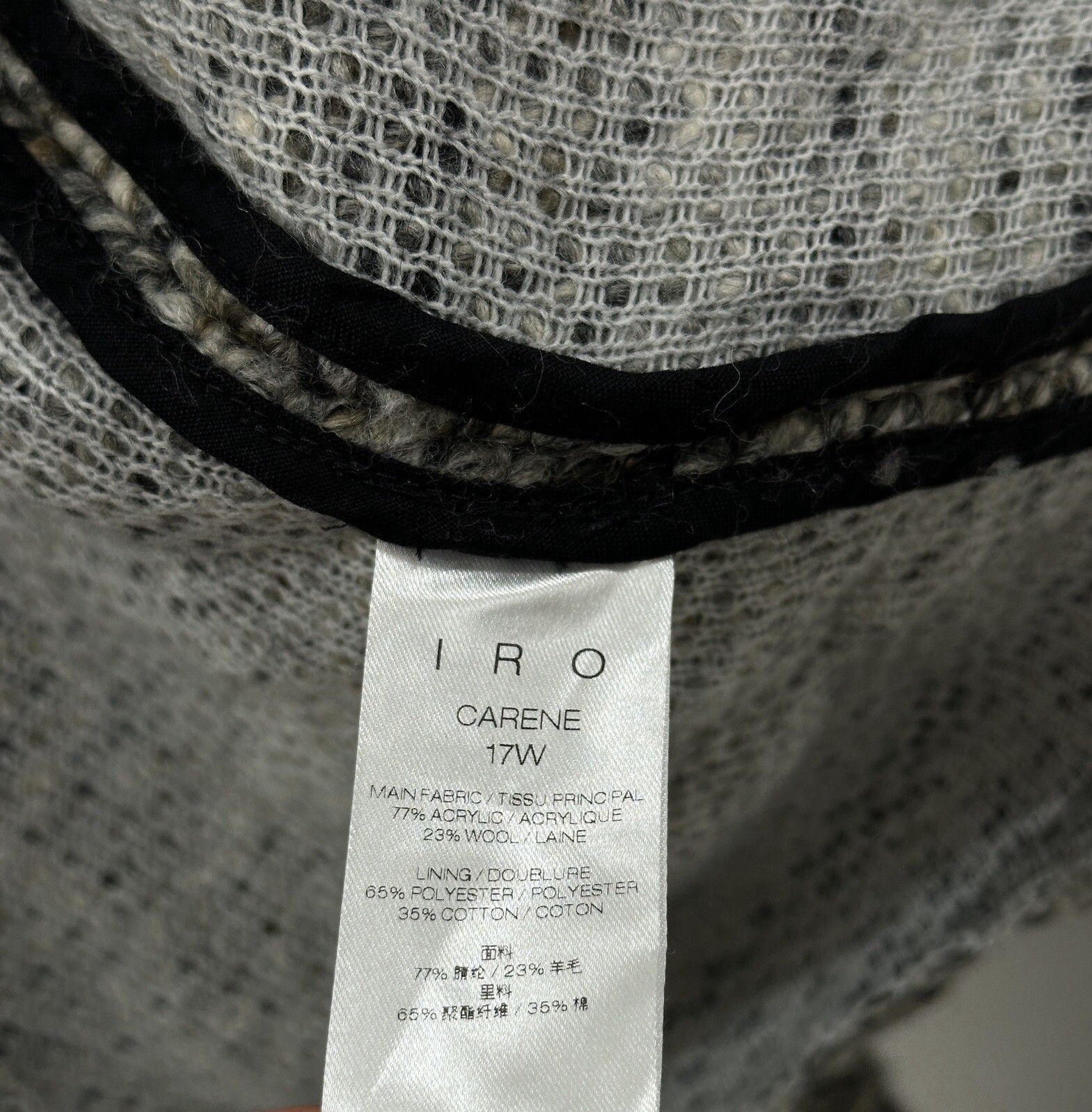 Iro DDP Iro Carene Womens Jacket Blazer Coat Wool Blend size 40 Size S / US 4 / IT 40 - 14 Thumbnail