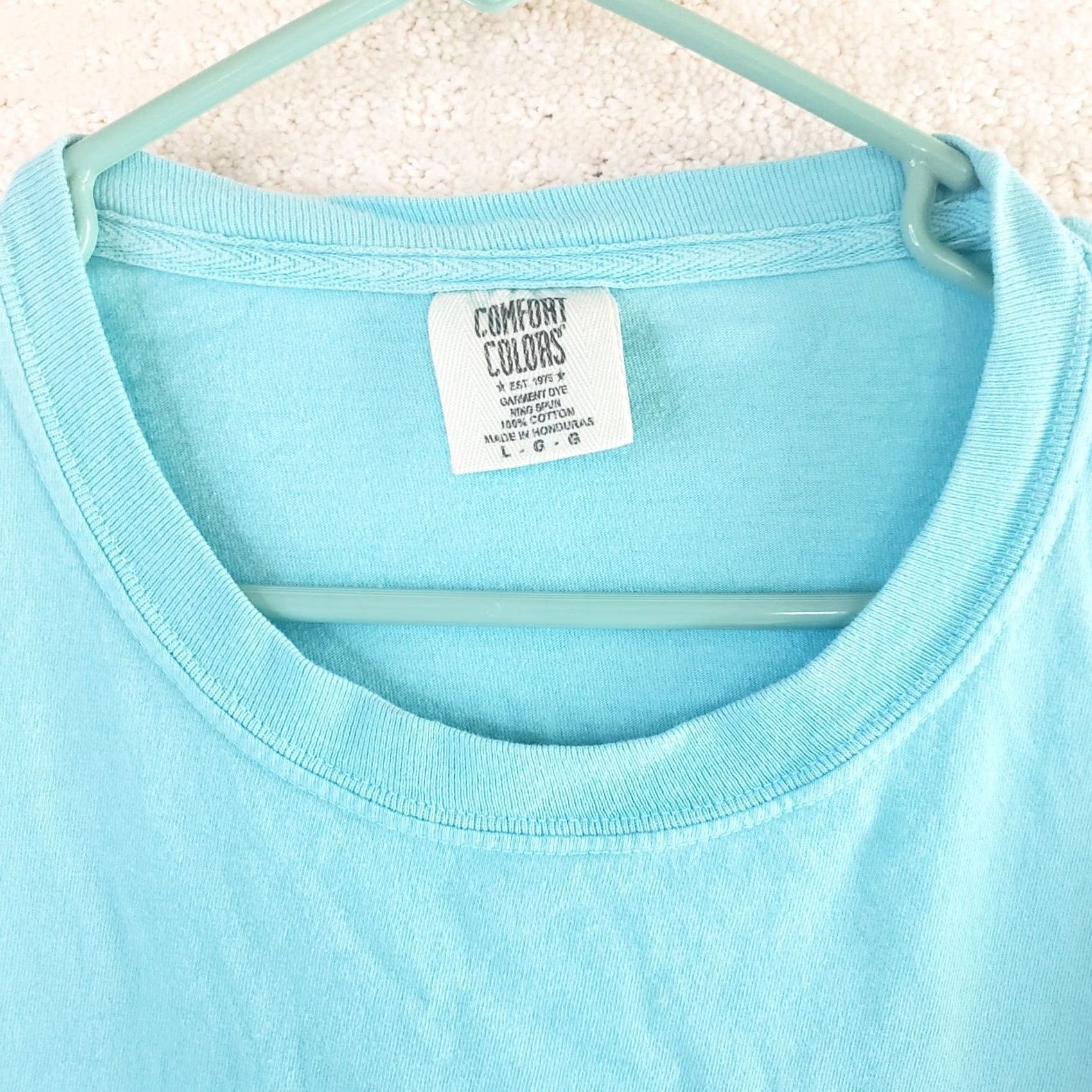 AQUA Southern Strut Lab Puppy Aqua Blue Long Sleeve Shirt Mens Women Size L / US 10 / IT 46 - 6 Thumbnail