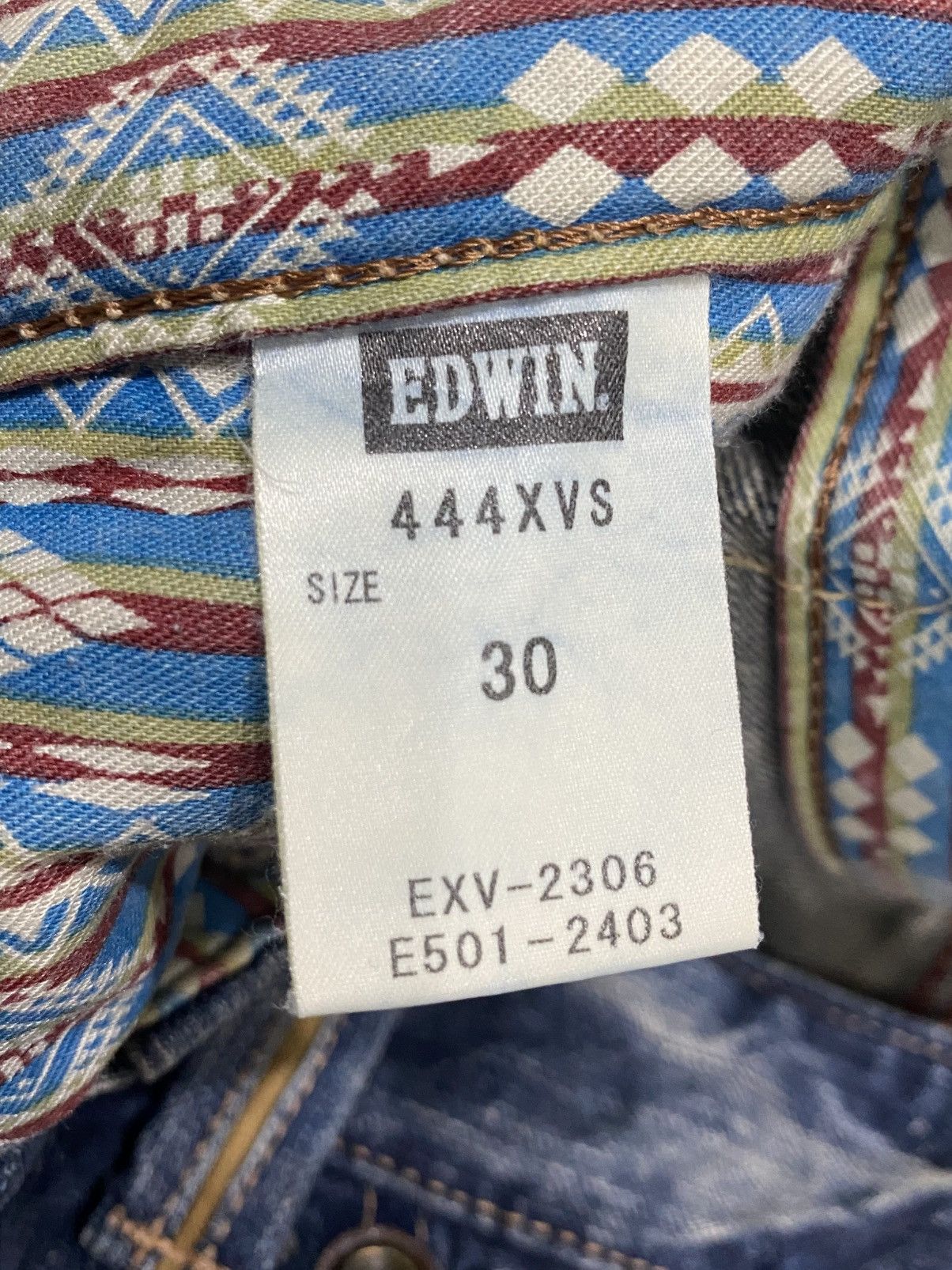 Edwin × Vintage Vintage EDWIN XV Blue Jeans Size US 34 / EU 50 - 15 Thumbnail