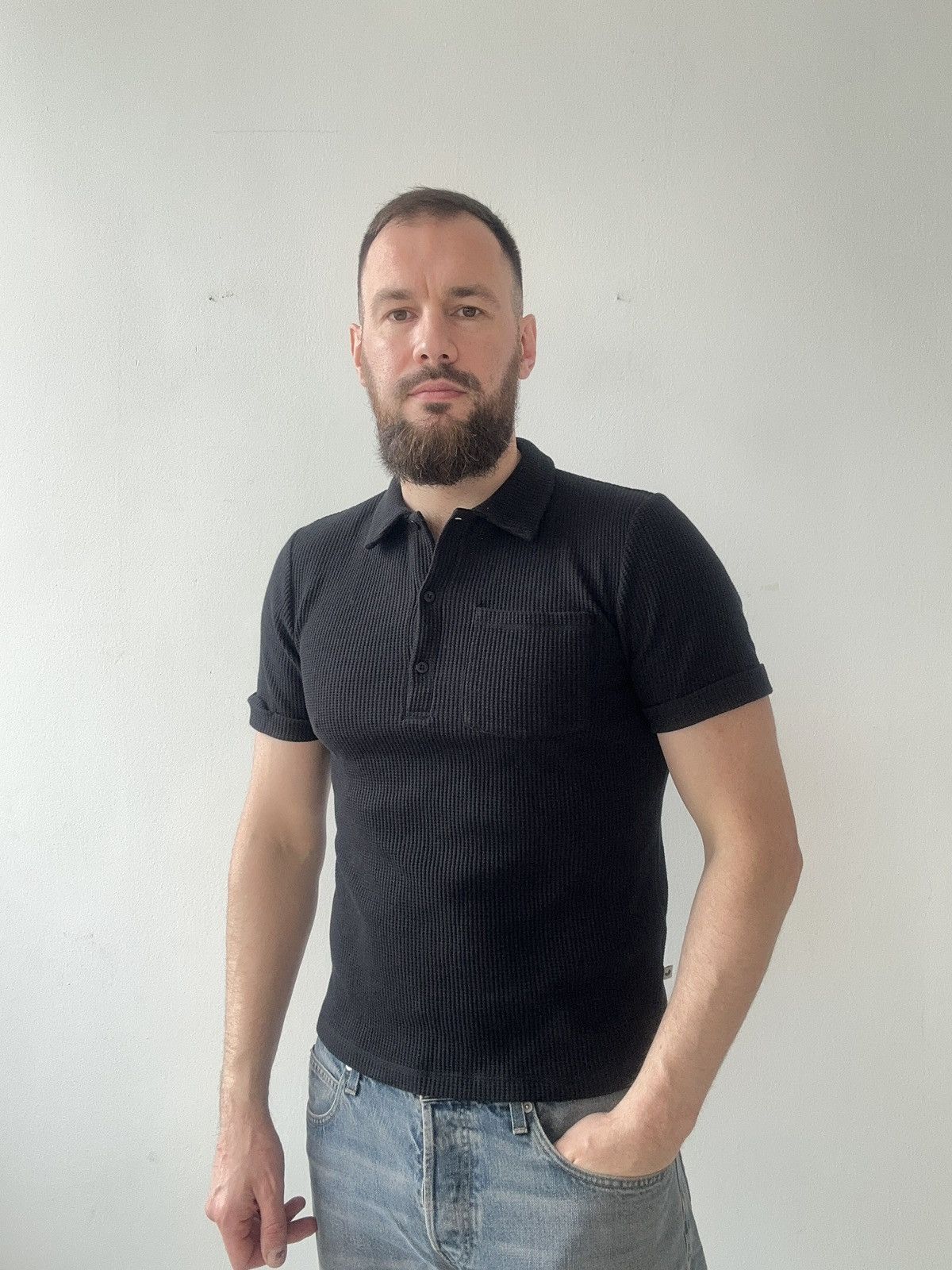 Other TWOTHIRDS Barcelona Waffle Textured Polo Organic Cotton M Size US M / EU 48-50 / 2 - 2 Thumbnail