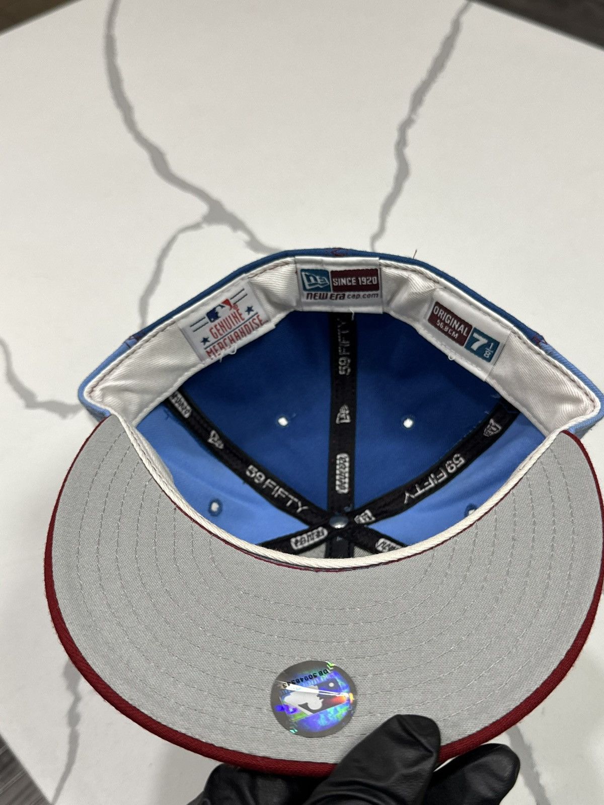 New Era Vintage Philadelphia Phillies Pin Wheel Fitted Baseball Cap Size ONE SIZE - 12 Thumbnail
