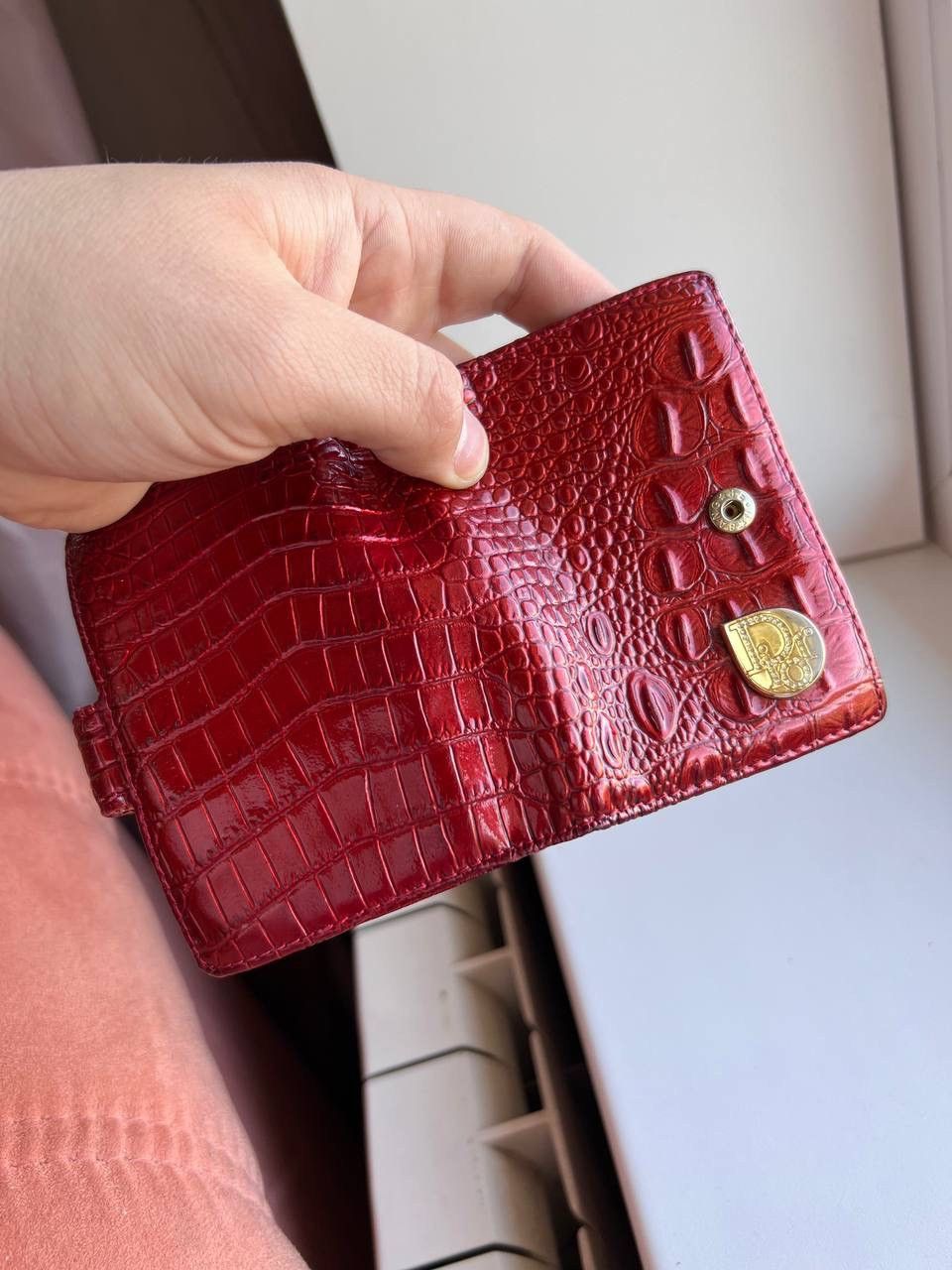 Dior Christian Dior Card Holder Wallet Vintage 90’s Red Burgundy Size ONE SIZE - 11 Thumbnail