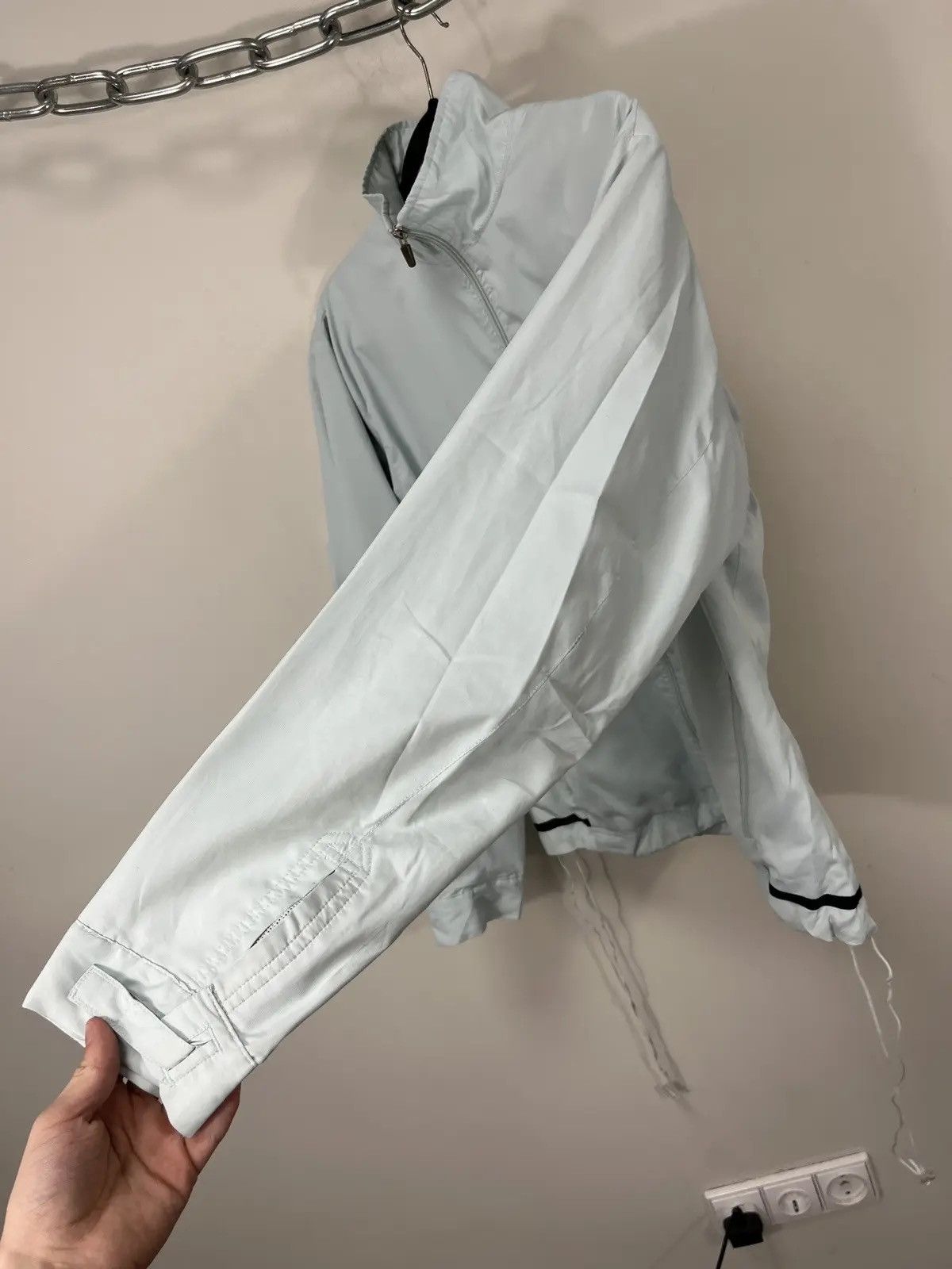 Nike × Vintage Vintage Nike Y2K Light Blue Retro Hype Nylon Track Jacket Size US XL / EU 56 / 4 - 17 Thumbnail
