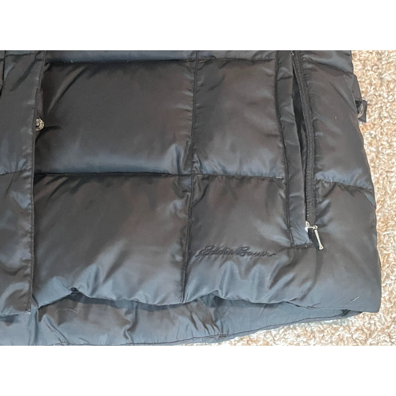 Eddie Bauer Eddie Bauer Goose Down Vest Women’s XL Black Quilted Puffer Vest Zip Pockets Casual Outdoor Down Jacket Women Size XL / US 12-14 / IT 48-50 - 2 Thumbnail