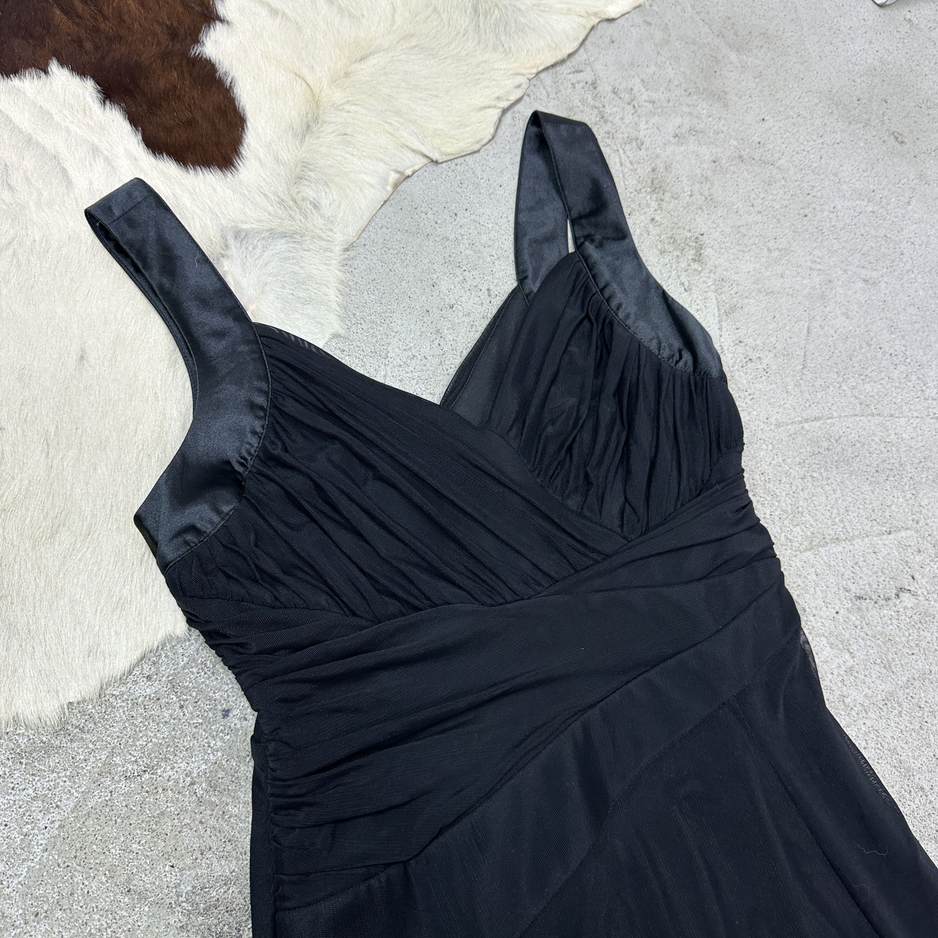 Vintage Vintage Avant Garde Asymmetrical Ruched Dress Y2K Size S / US 4 / IT 40 - 3 Thumbnail